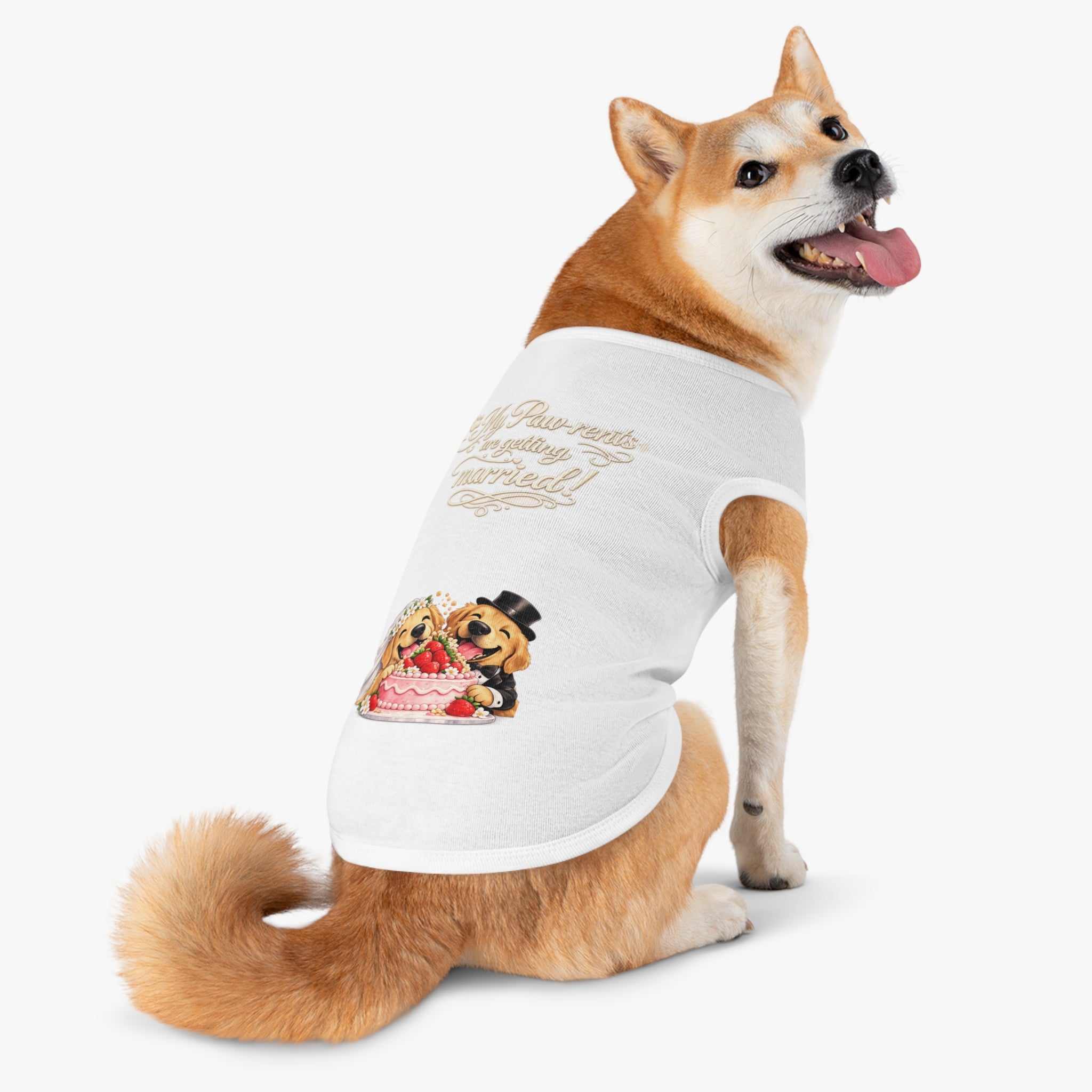 Engagement Gift for Dog Lovers -- My Pawrents Are Getting Married Dog Shirt Wedding Gift (Lab/Golden Retriever)