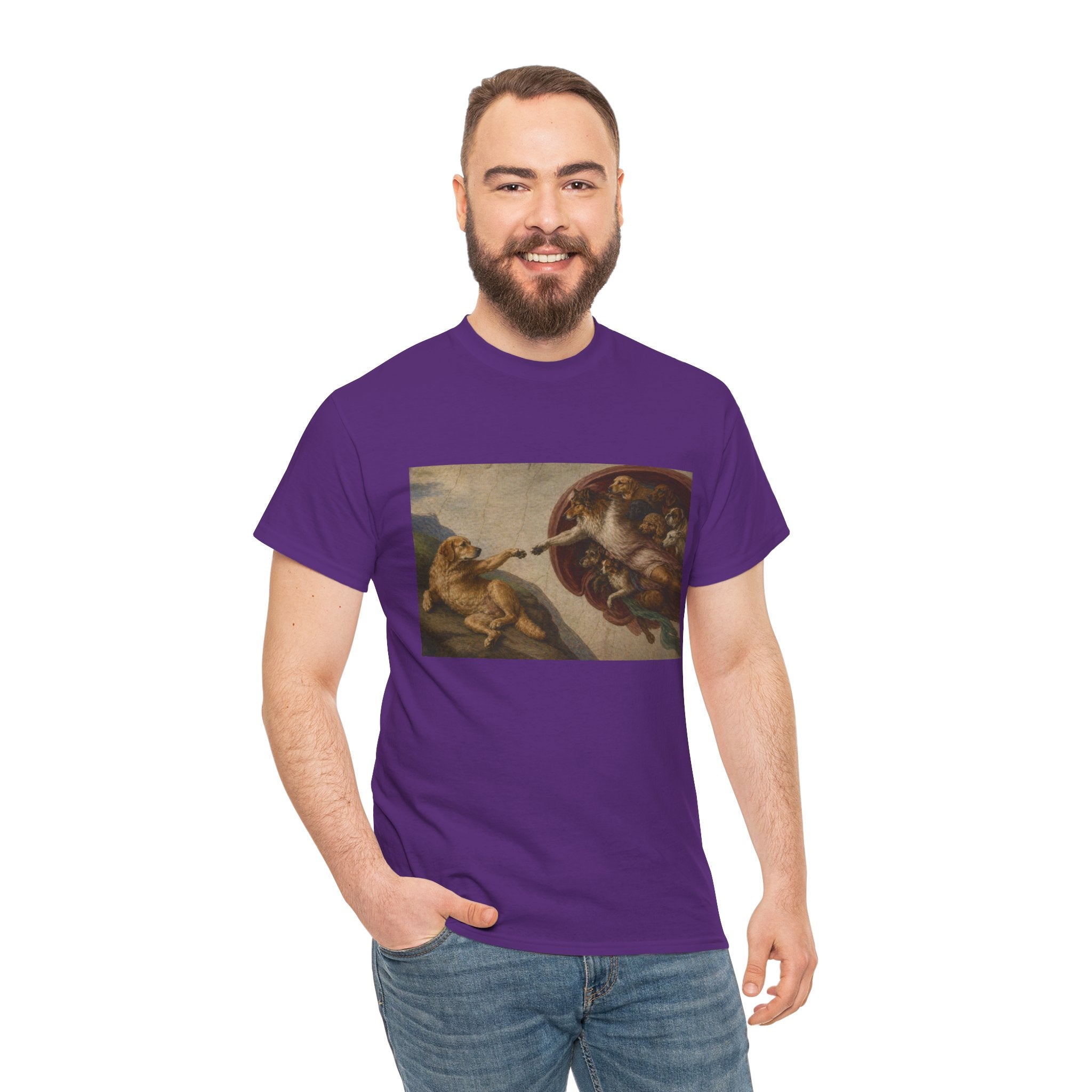 The Creation of Paw-dam -- Funny Shirt for Dog and Art Lovers