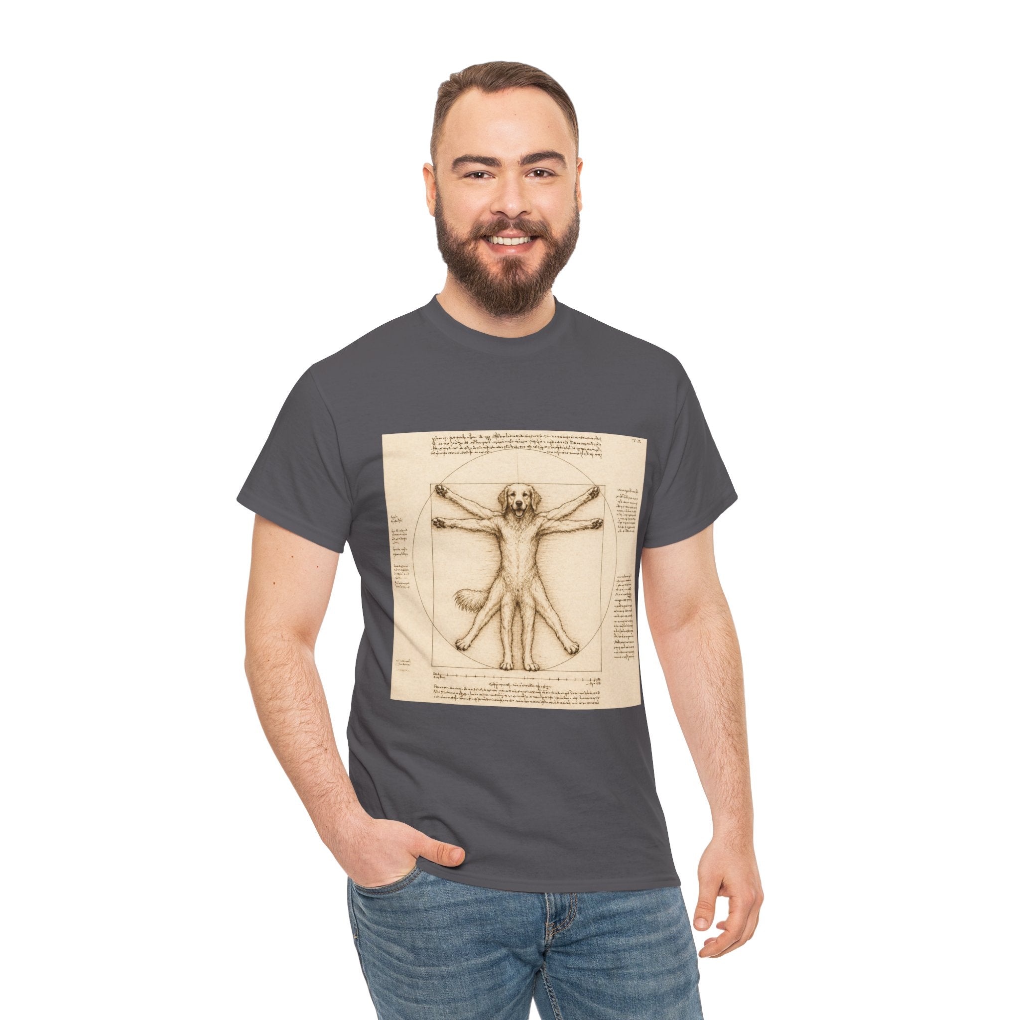 The Furtruvian Man -- Funny Shirt for Dog and Art Lovers