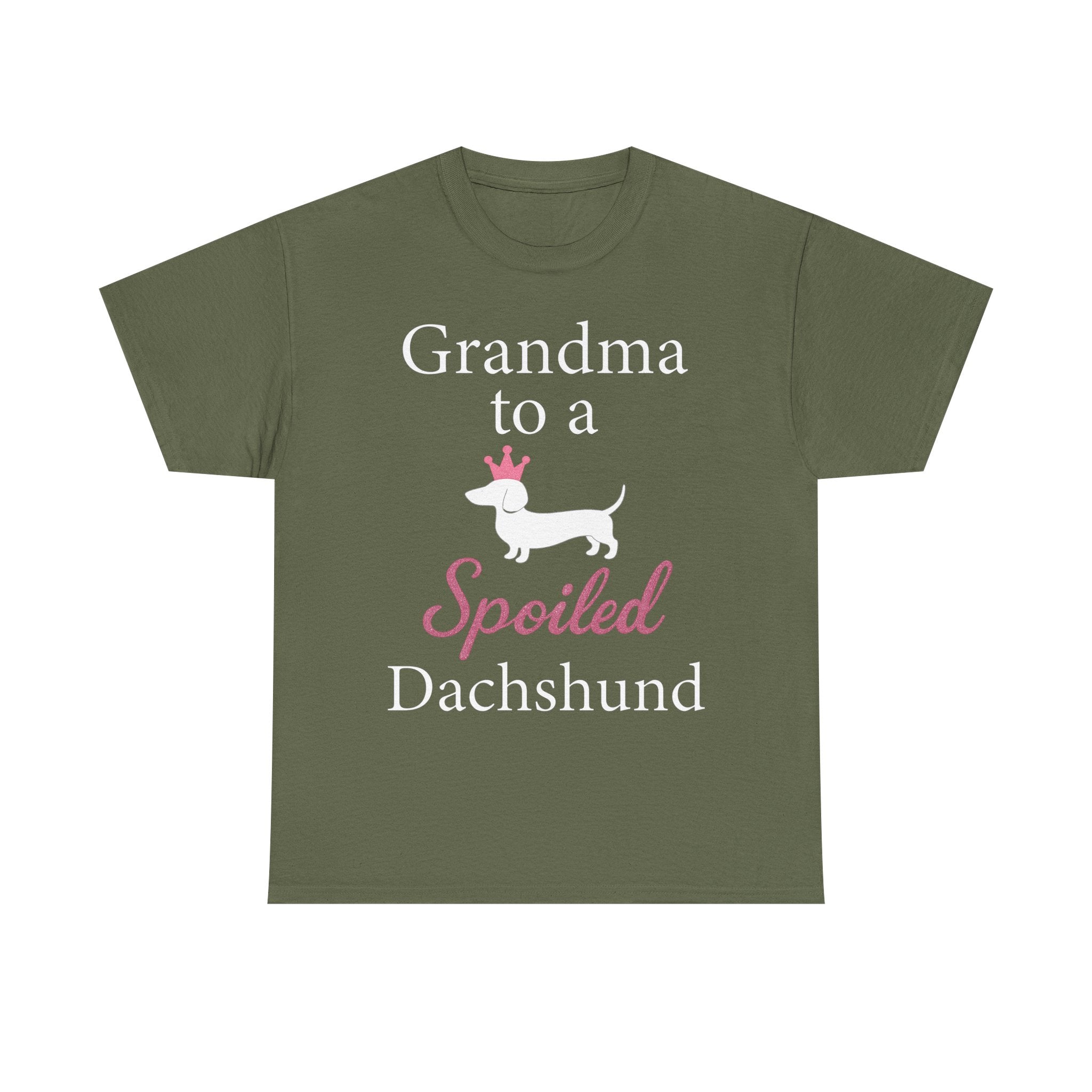 Grandma to a Spoiled Dachshund T-Shirt — Funny Shirt for Dog Lovers