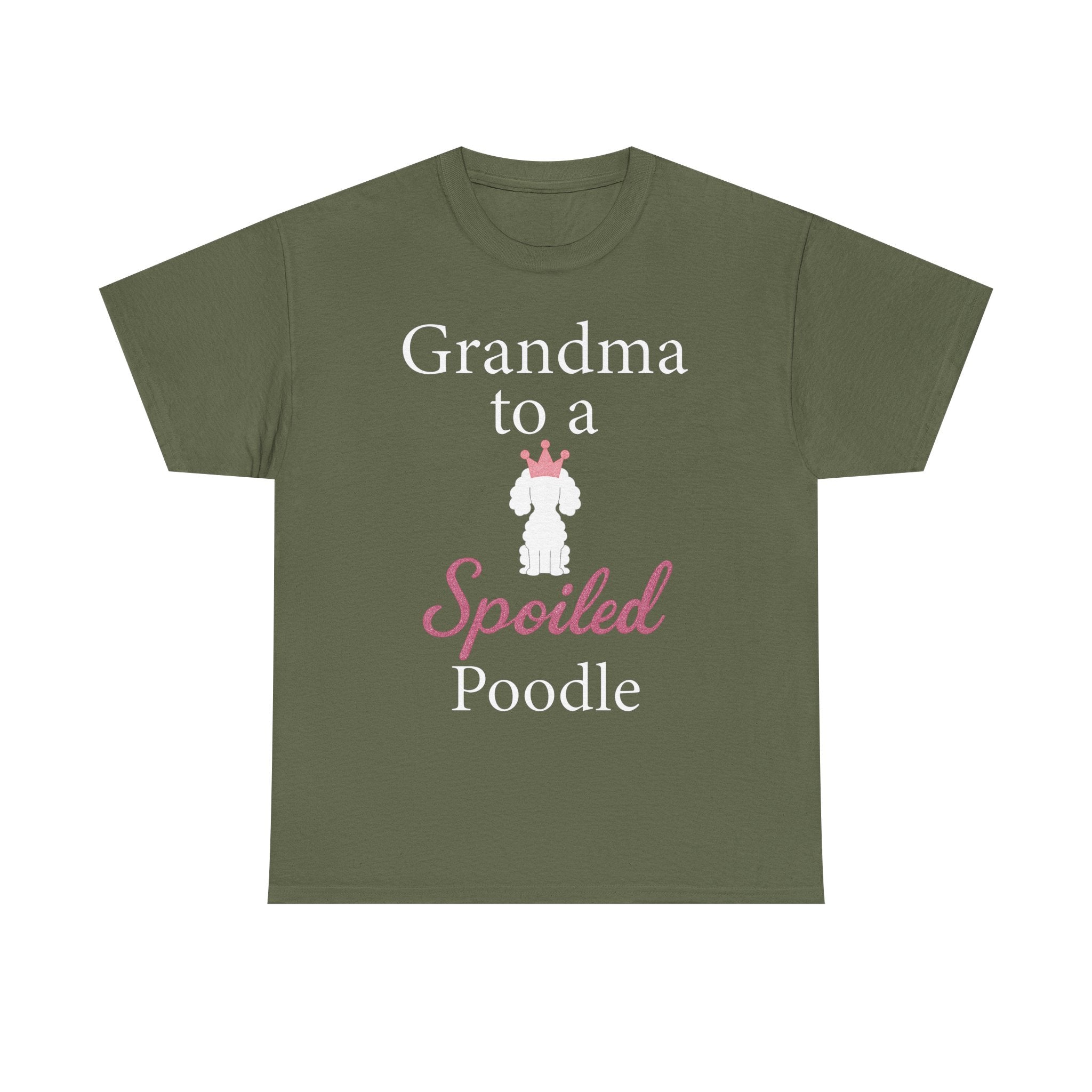 Grandma to a Spoiled Poodle T-Shirt — Funny Shirt for Dog Lovers