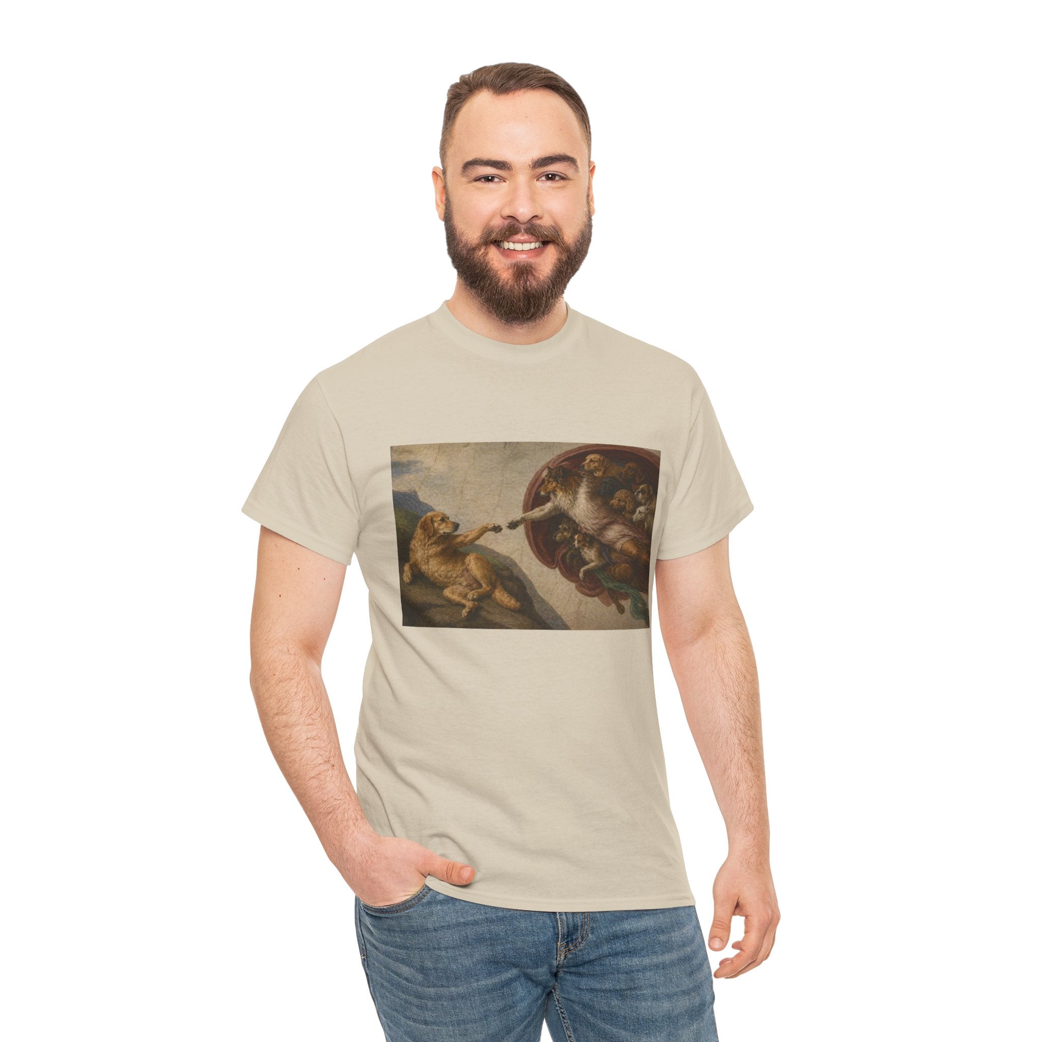 The Creation of Paw-dam -- Funny Shirt for Dog and Art Lovers