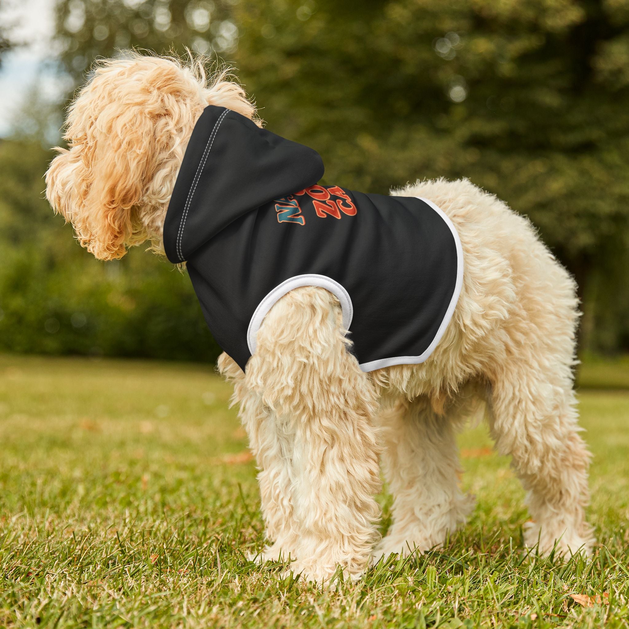 Naked on Zoom Calls Dog Hoodie – Funny Work-from-Home Pet Sweatshirt for Professional Slackers