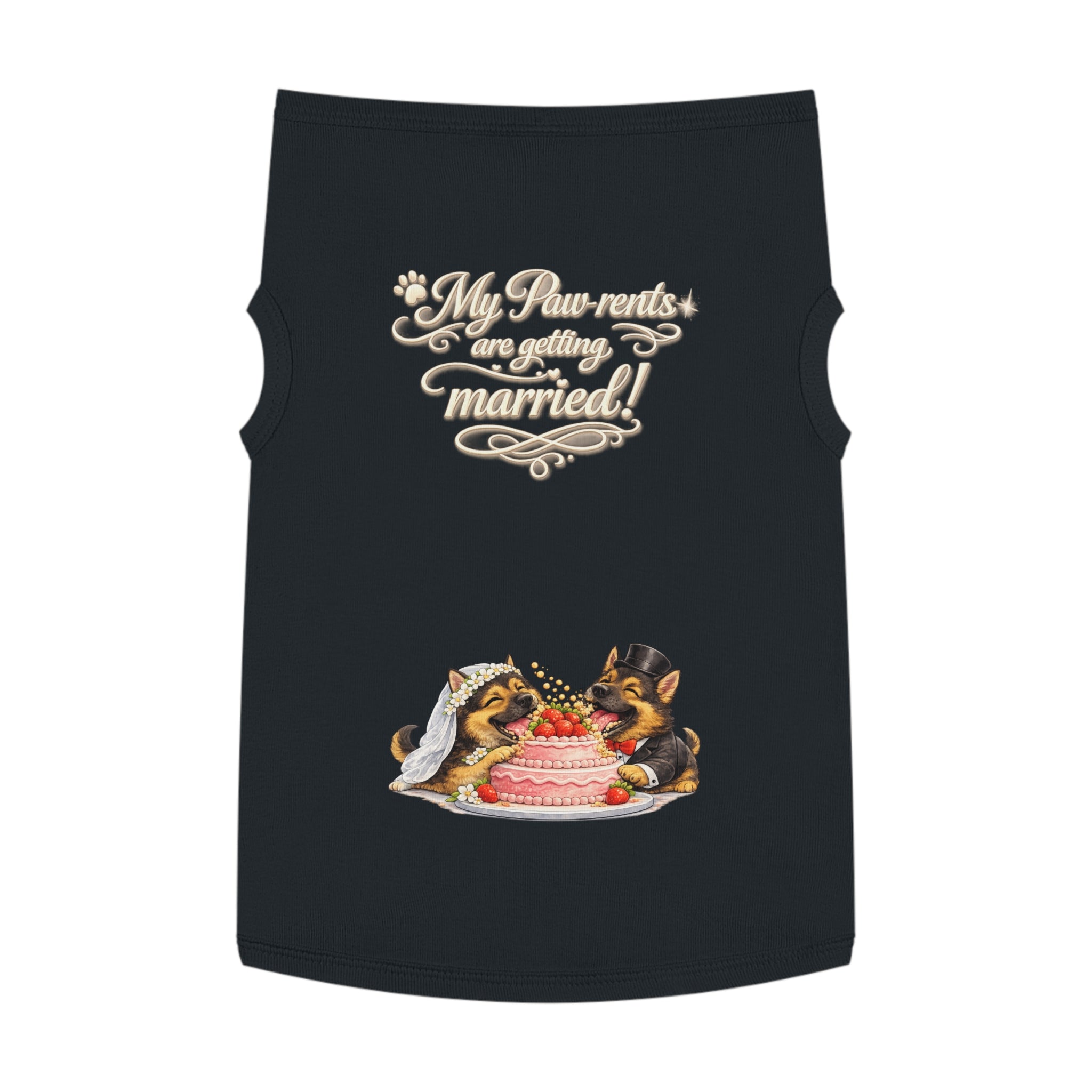 Engagement Gift for Dog Lovers -- My Pawrents Are Getting Married Dog Shirt Wedding Gift (German Shepherd)