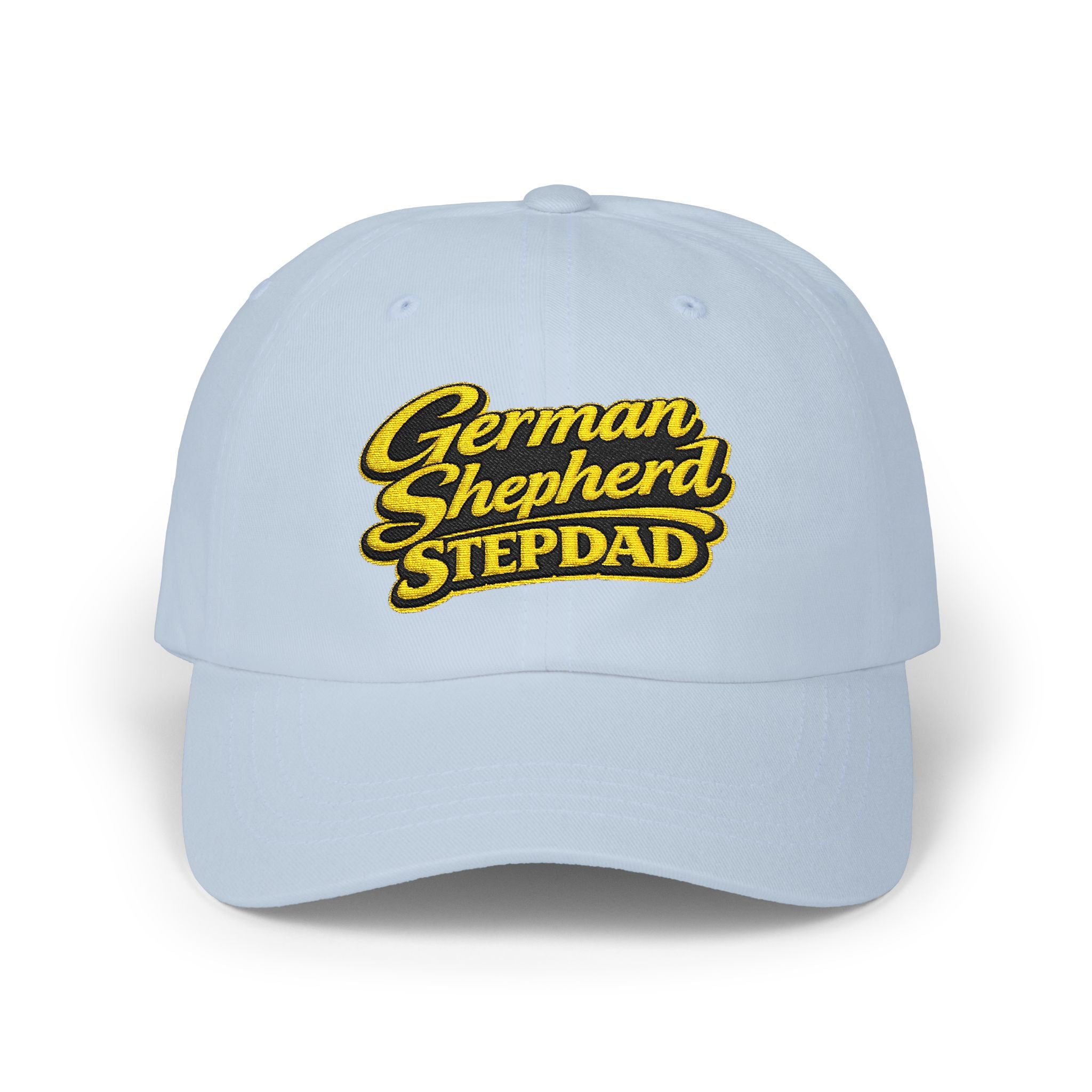 German Shepherd Stepdad Dad Cap — Embroidered Baseball Hat for Dog Lovers