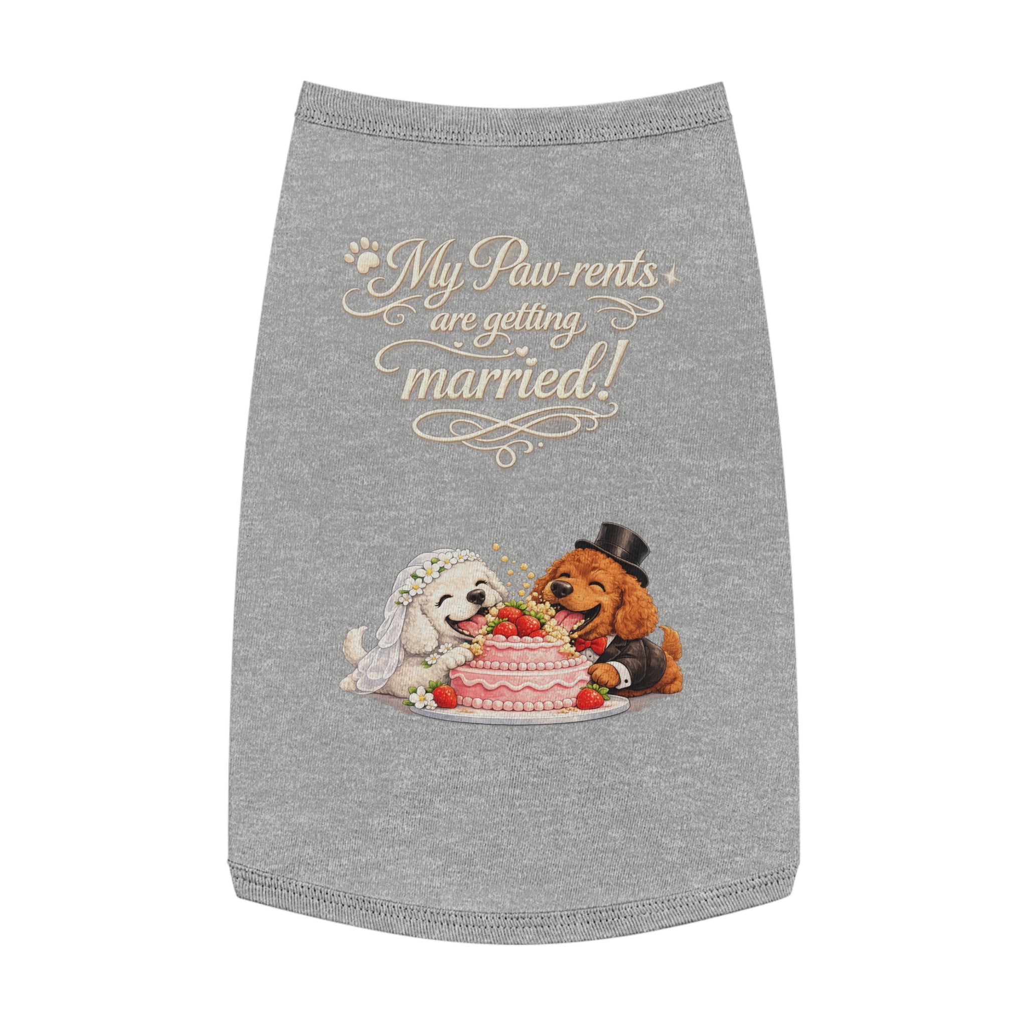 Engagement Gift for Dog Lovers -- My Pawrents Are Getting Married Dog Shirt Wedding Gift (Poodle)
