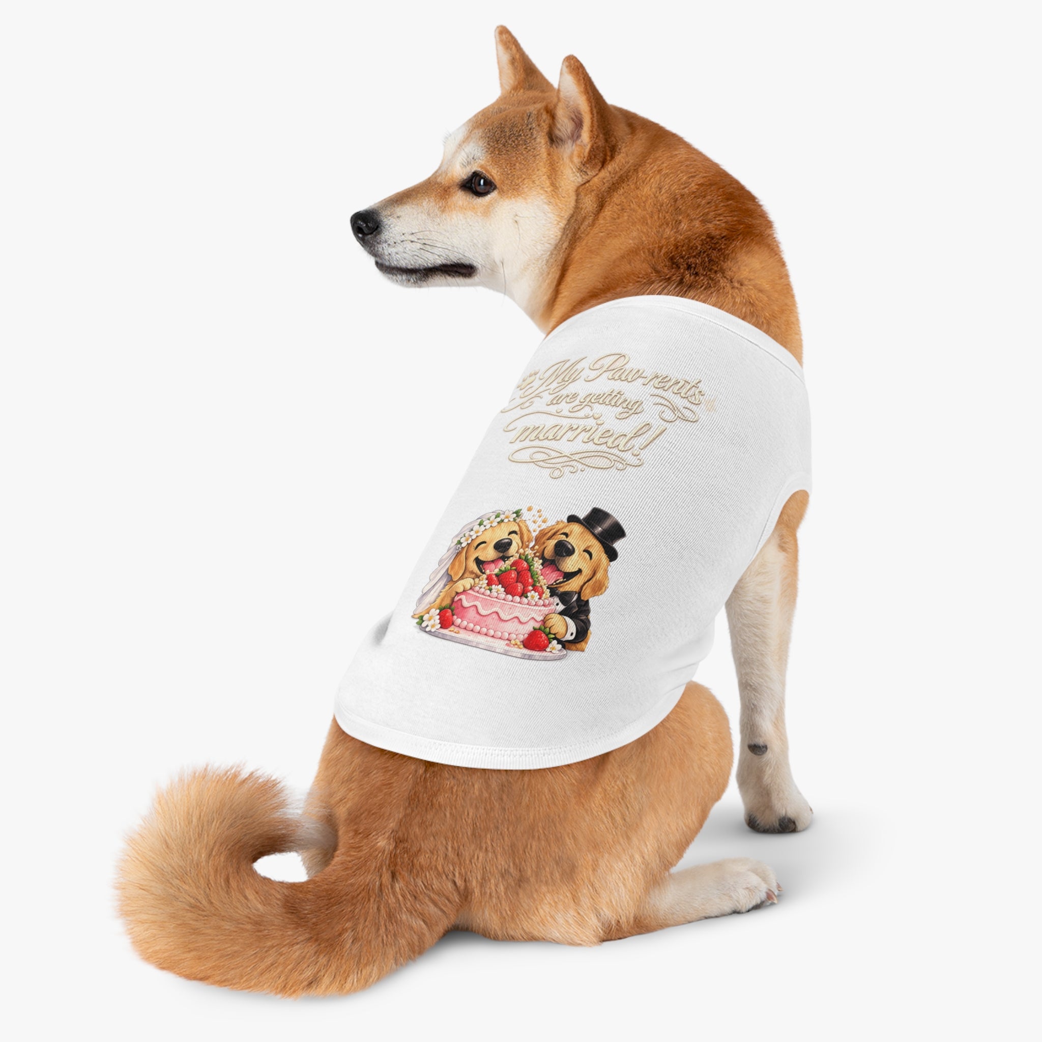 Engagement Gift for Dog Lovers -- My Pawrents Are Getting Married Dog Shirt Wedding Gift (Lab/Golden Retriever)