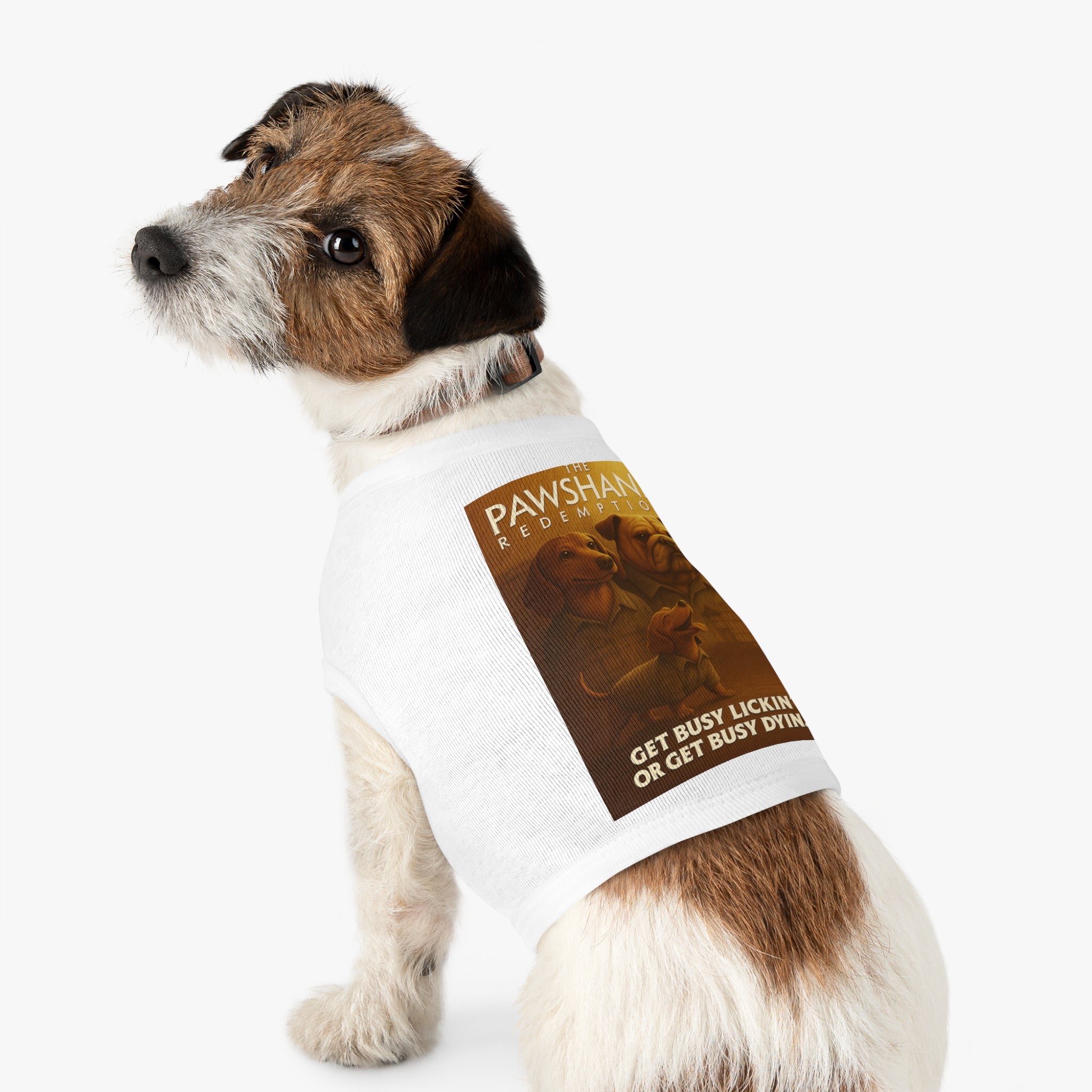 The Pawshank Redemption Pet Tank Top-- Funny Parody Shirt for Dog Lovers