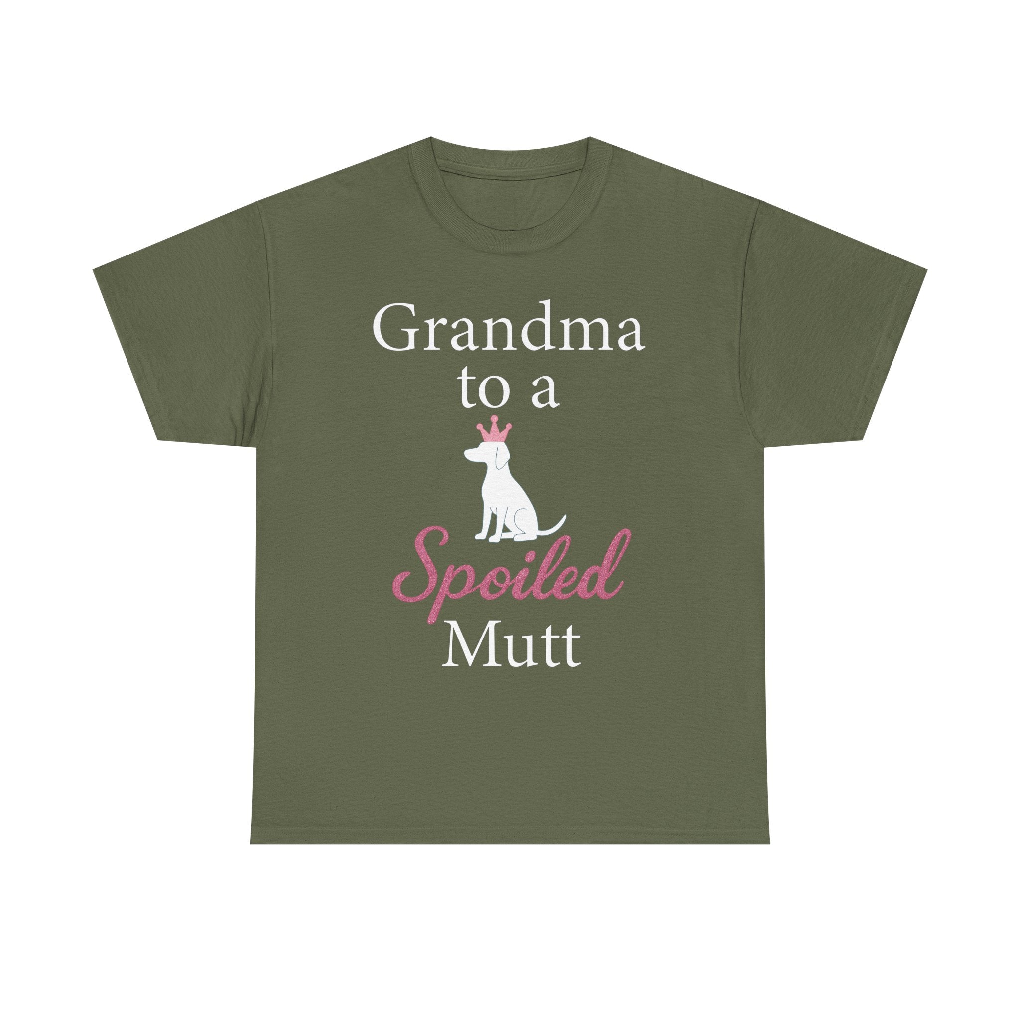 Grandma to a Spoiled Mutt T-Shirt — Funny Shirt for Dog Lovers