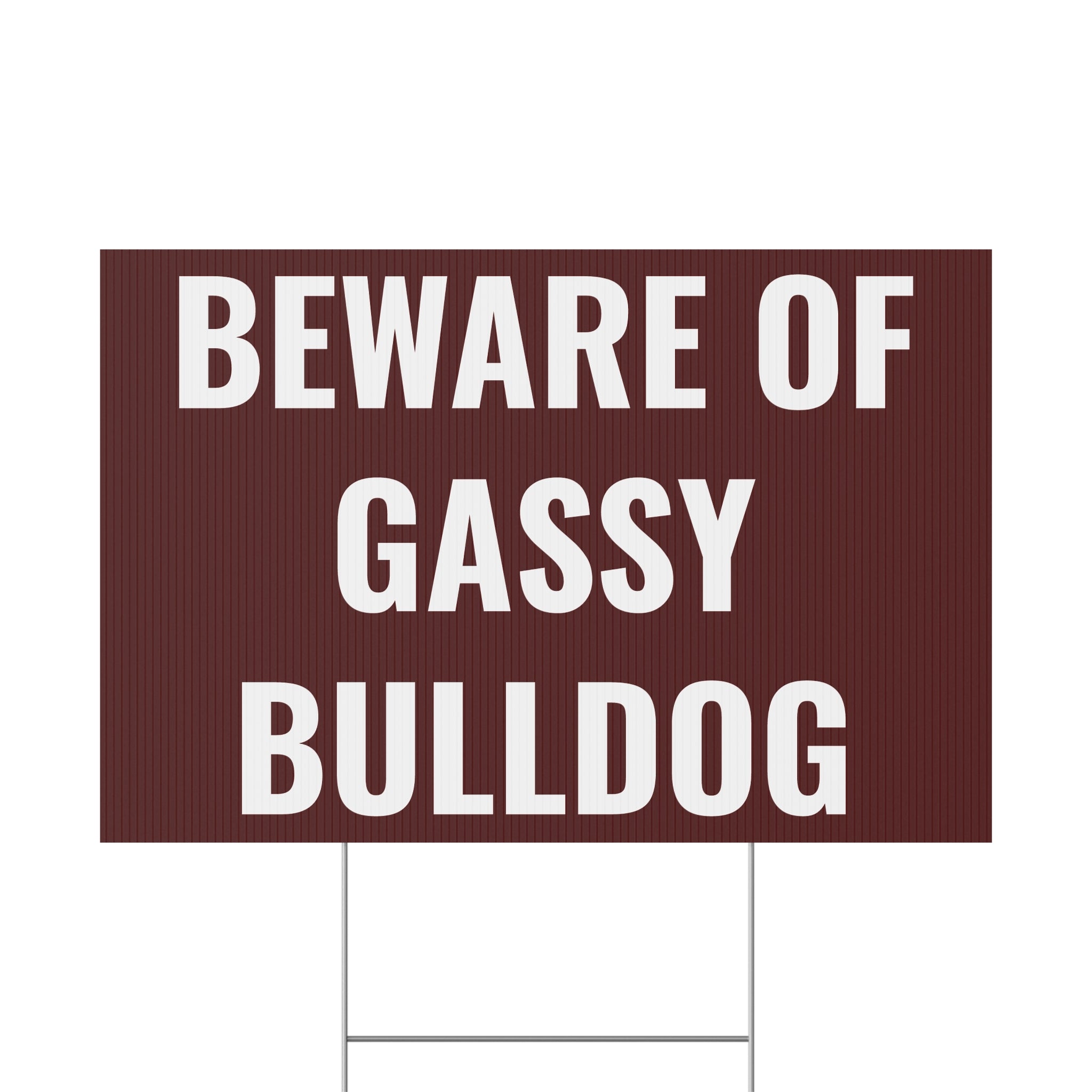 Copy of Copy of Beware of Anxious Chihuahua Yard Sign - Funny Dog Warning Plastic Lawn Sign