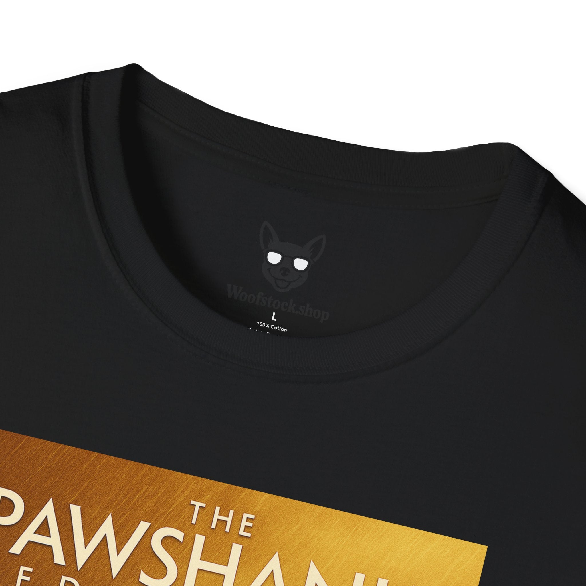 The Shawshank Redemption Movie Poster Dog Parody Unisex Softstyle T-Shirt -- Funny Dog Movie Tee for Film and Dog Lovers
