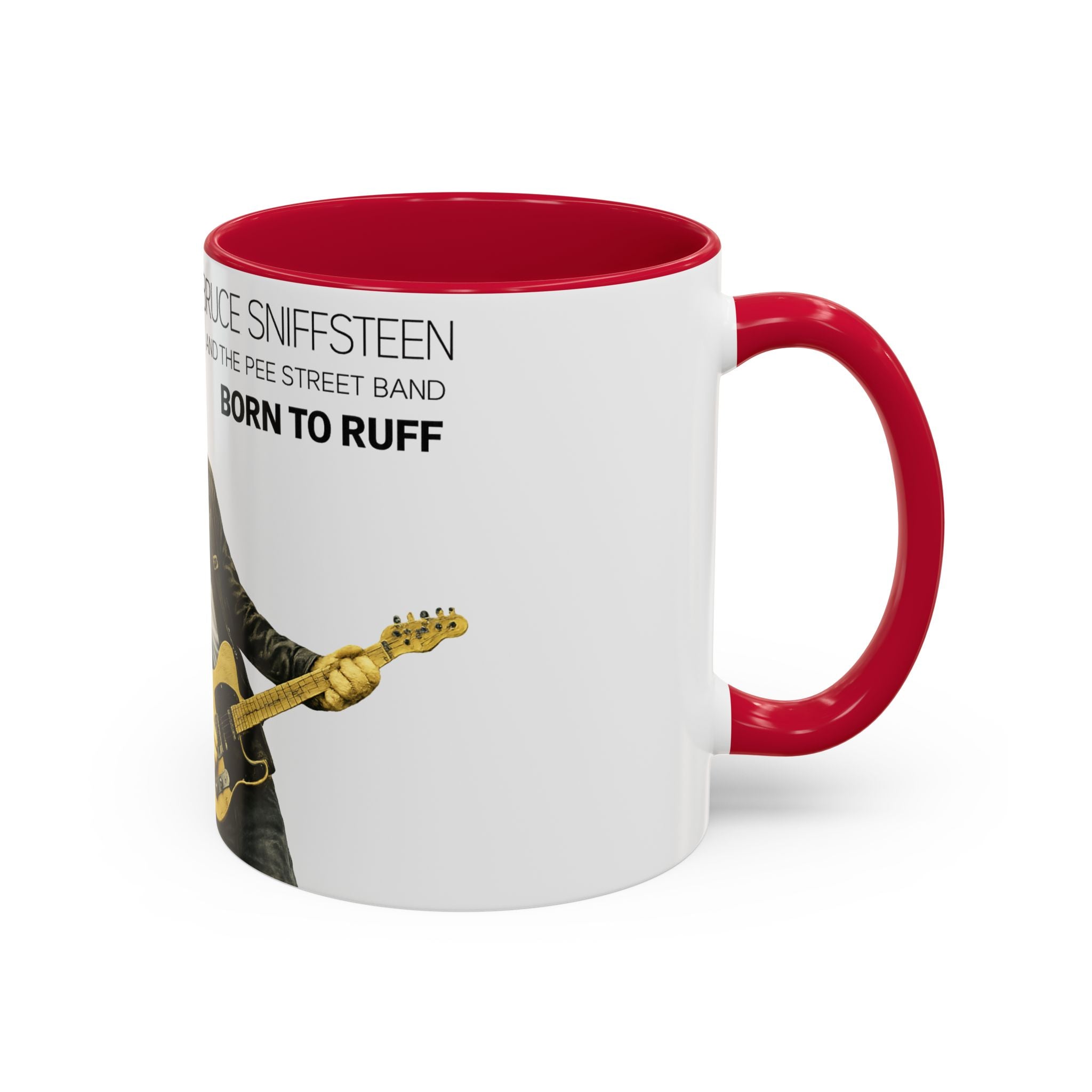 Bruce Sniffsteen & the Pee Street Band Coffee Mug -- Funny Bruce Springsteen 2026 Tour Mug Parody
