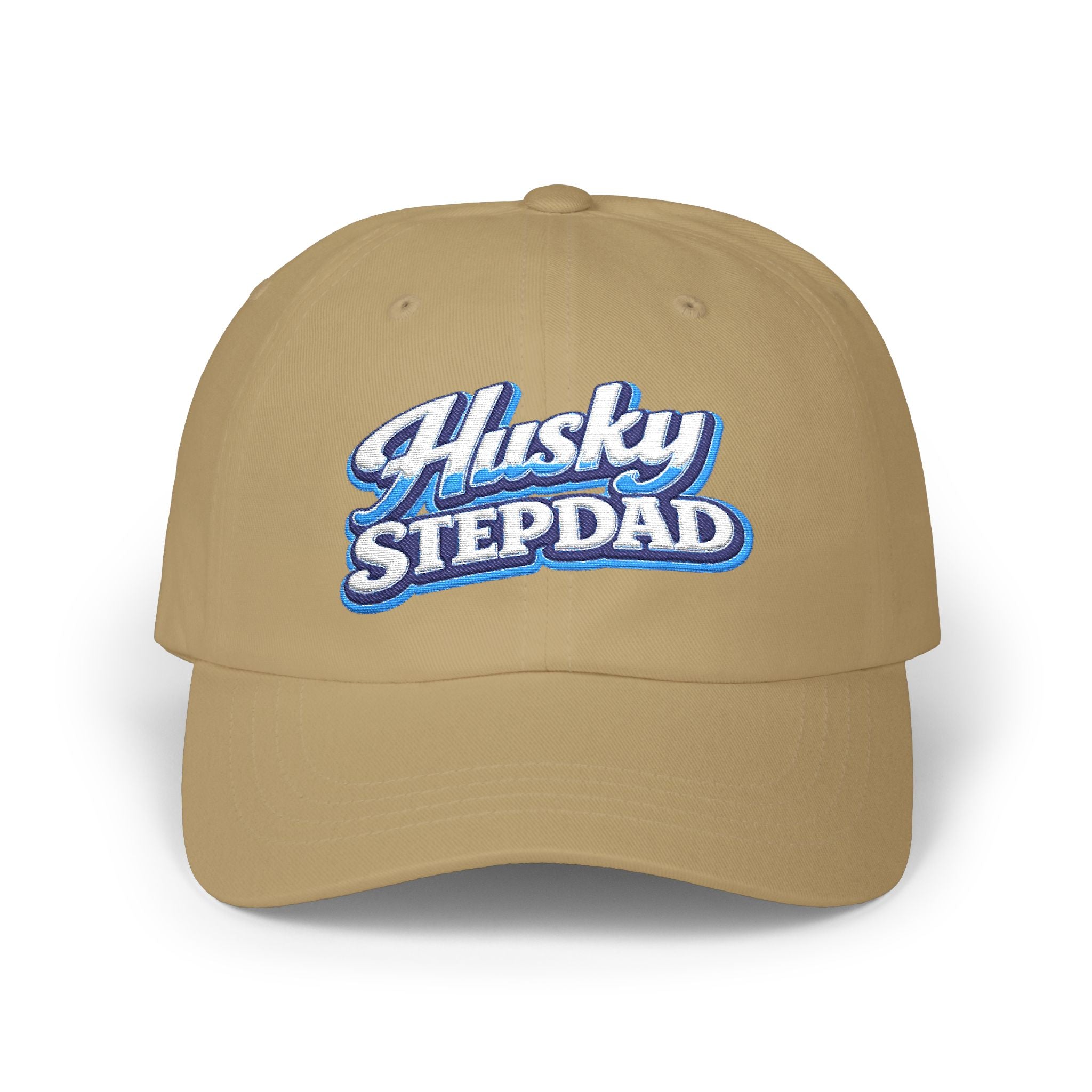 Husky Stepdad Dad Cap — Embroidered Baseball Hat for Dog Lovers