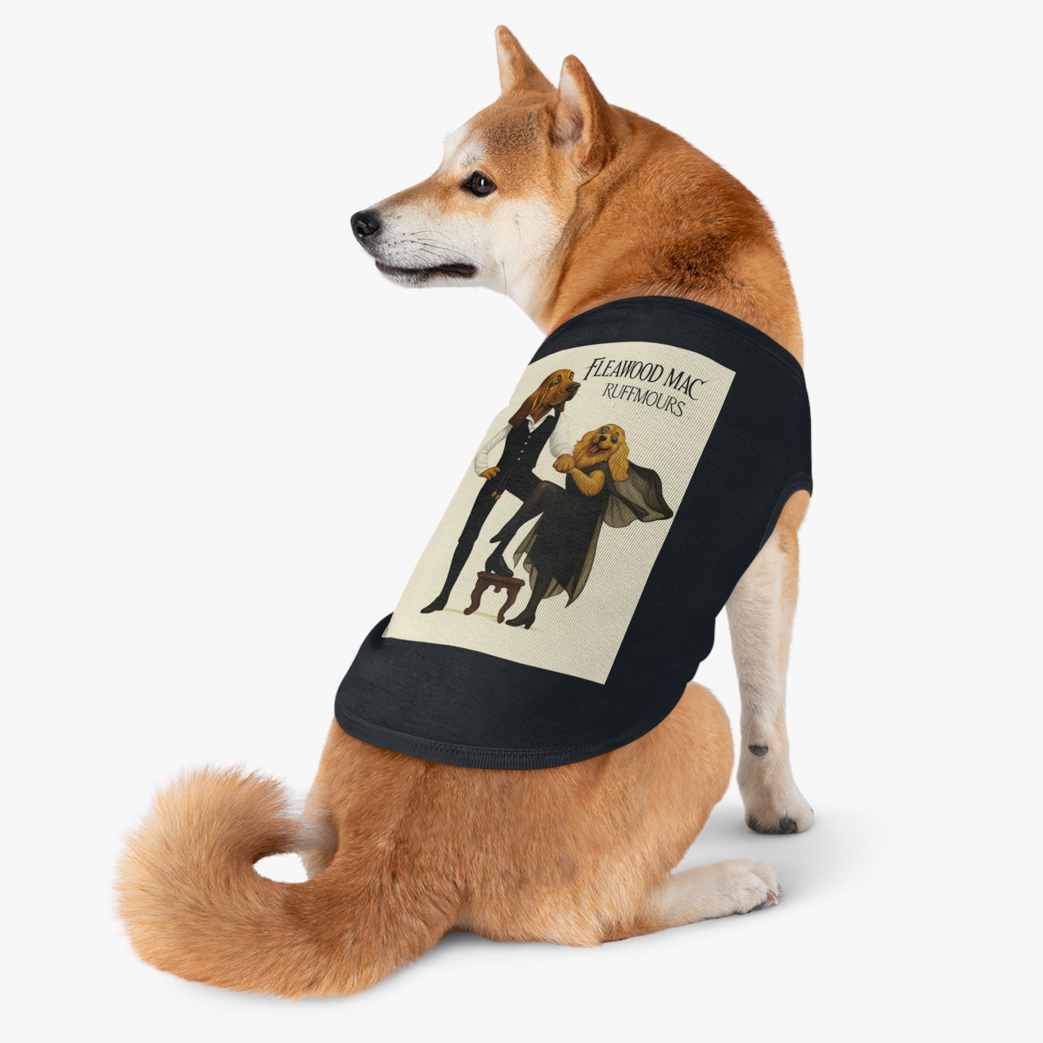 Fleetwoof Mac Ruffmours Pet Tank Top -- Funny Fleetwood Mac Parody Shirt for Dog Lovers