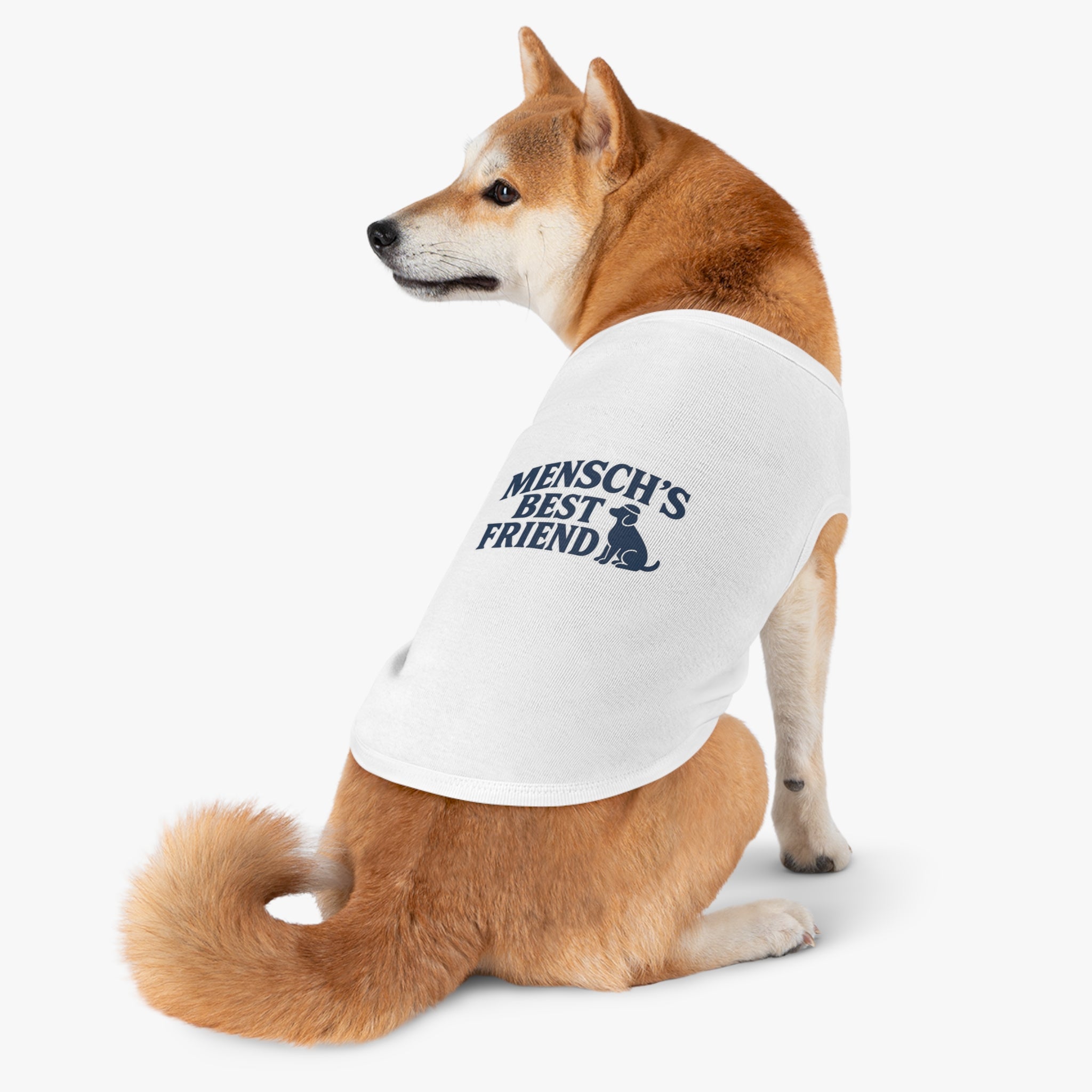 Mensch's Best Friend Dog Tank Top -- Funny Christmas Apparel for Dogs