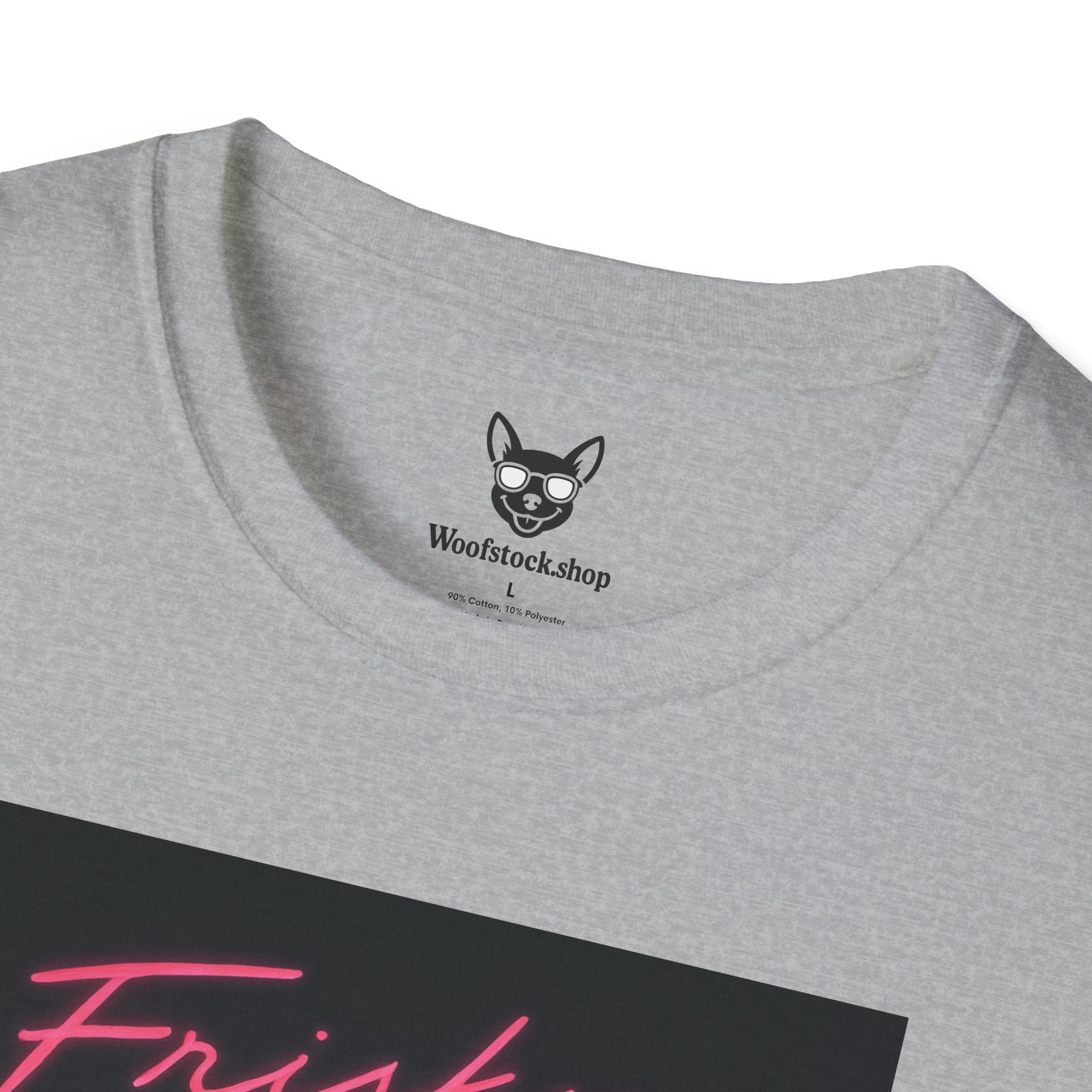 Risky Business Movie Poster Dog Parody Unisex Softstyle T-Shirt -- Funny Dog Movie Tee for Film and Dog Lovers