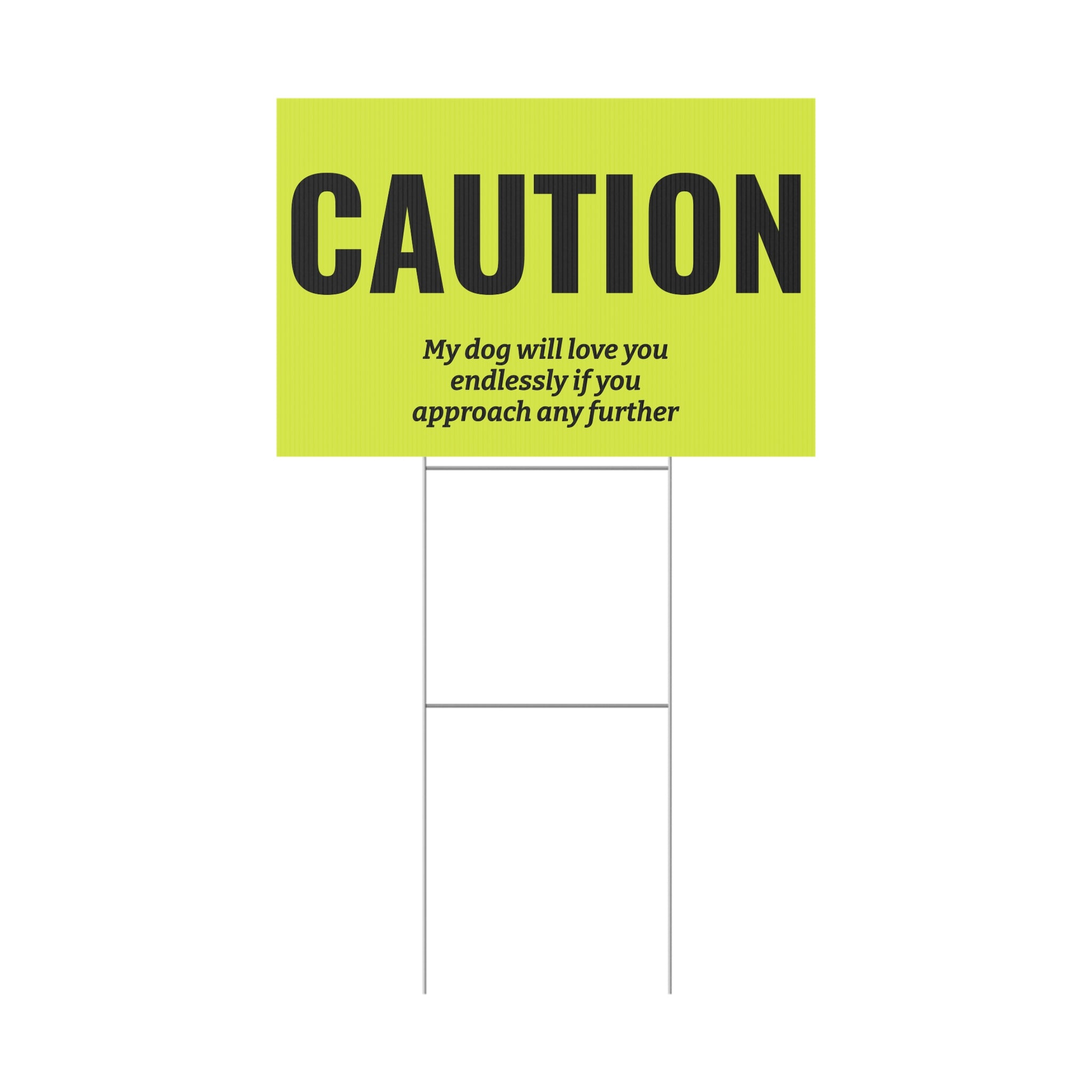 Copy of Copy of Copy of Copy of Copy of Copy of Beware of Anxious Chihuahua Yard Sign - Funny Dog Warning Plastic Lawn Sign