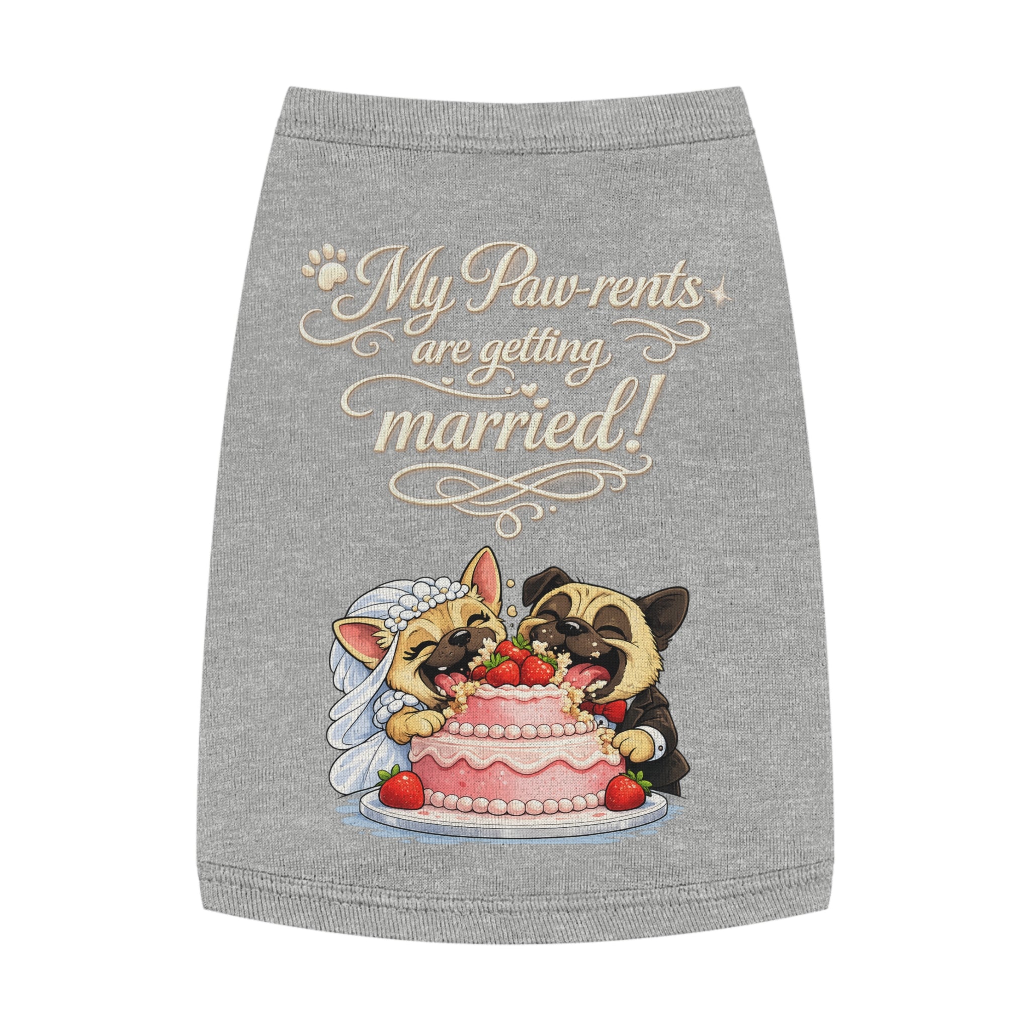 Engagement Gift for Dog Lovers -- My Pawrents Are Getting Married Dog Shirt Wedding Gift (Pug)