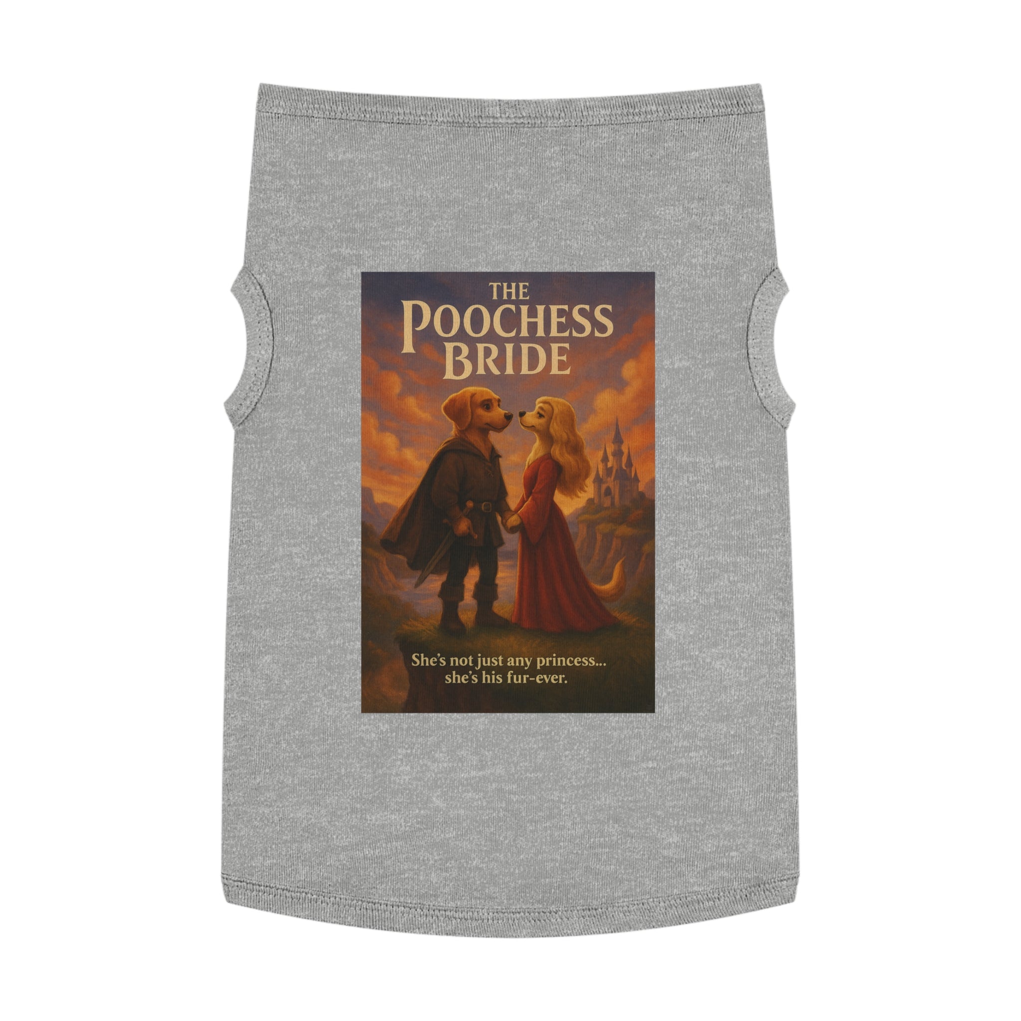 The Poochess Bride Pet Tank Top-- Funny Parody Shirt for Dogs Lovers