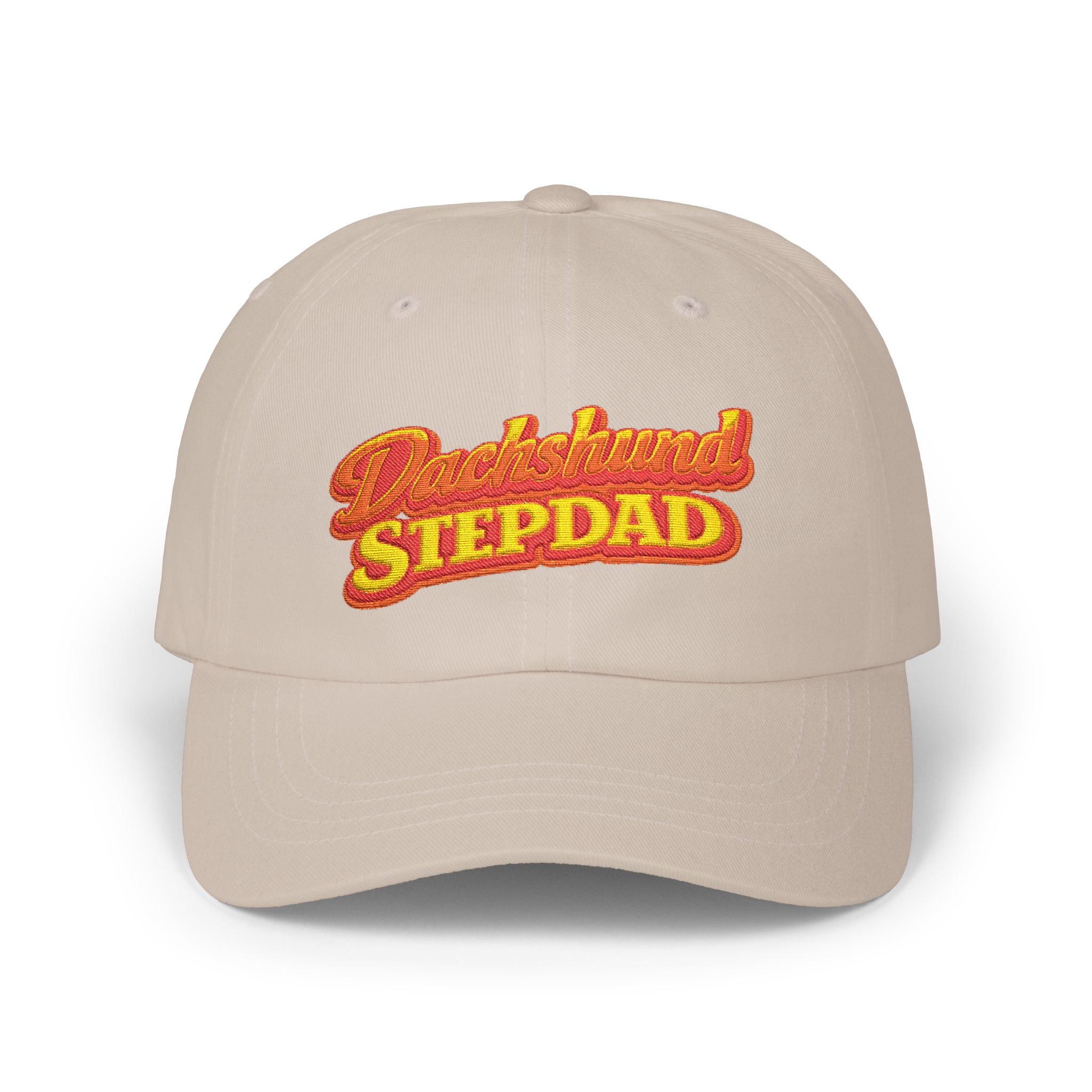 Dachshund Stepdad Dad Cap — Embroidered Baseball Hat for Dog Lovers