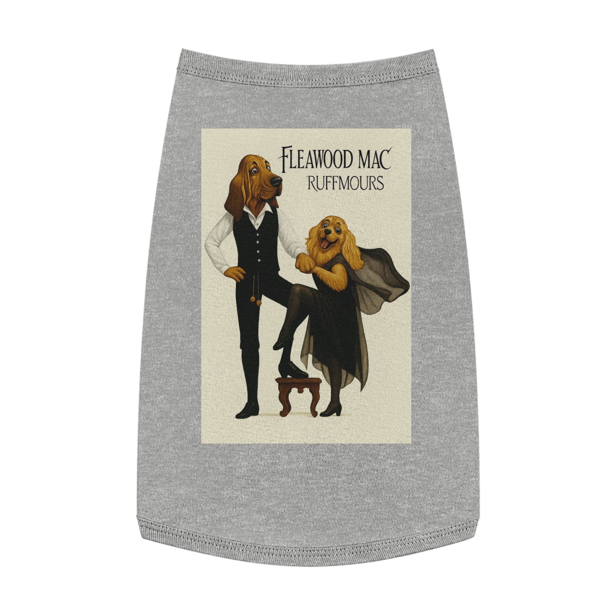 Fleetwoof Mac Ruffmours Pet Tank Top -- Funny Fleetwood Mac Parody Shirt for Dog Lovers