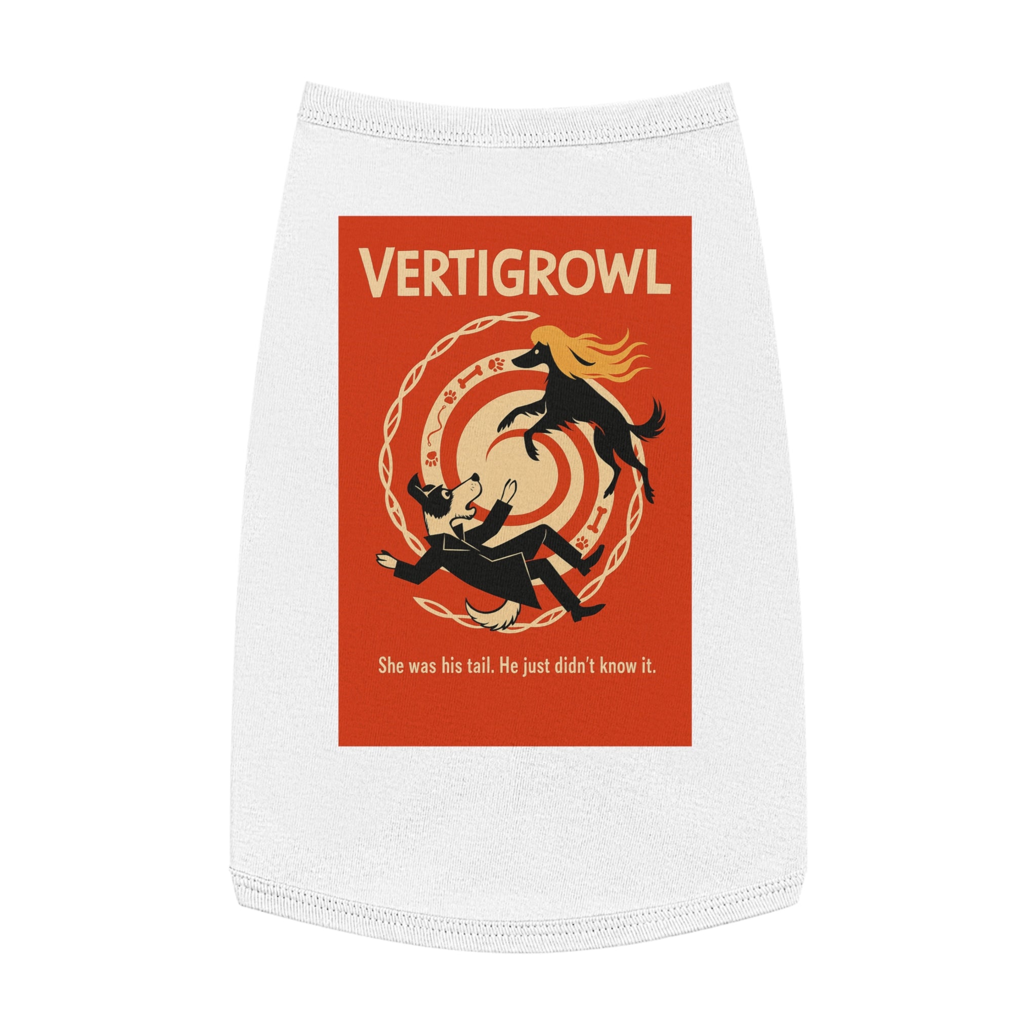 Vertigrowl Pug Pet Tank Top-- Funny Parody Shirt for Dog Lovers