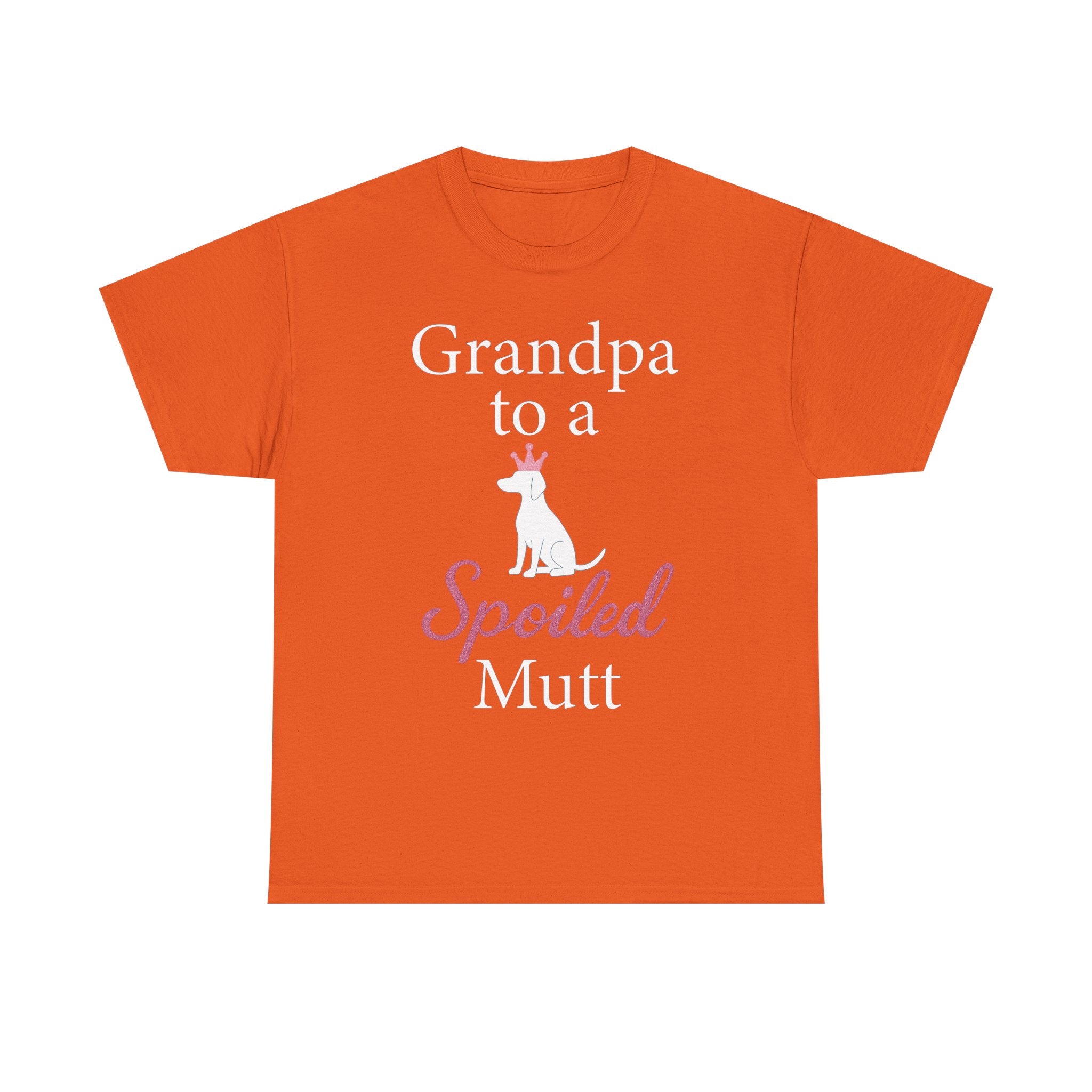 Grandpa to a Spoiled Mutt T-Shirt — Funny Shirt for Dog Lovers