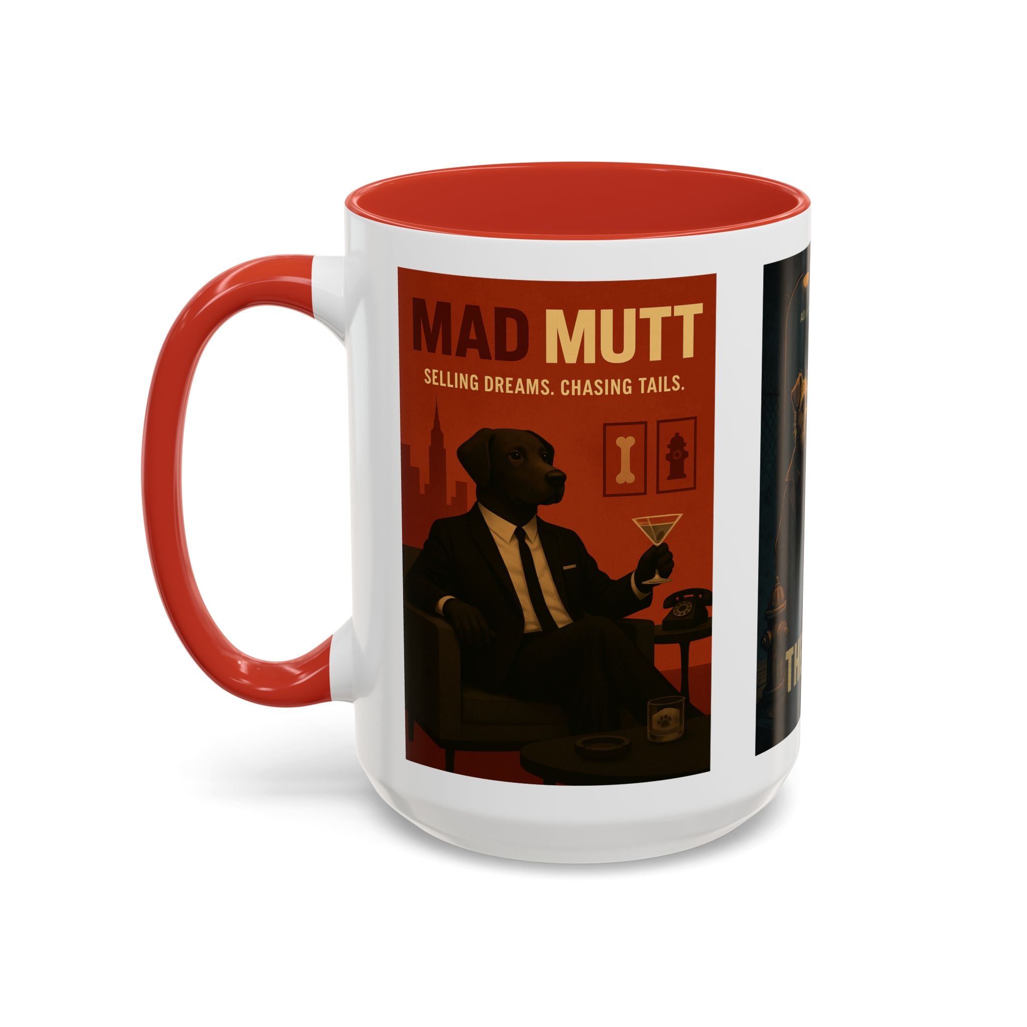 Golden TV Classics Dog Parody Coffee Mug – Mad Men, The Wire & Game of Thrones
