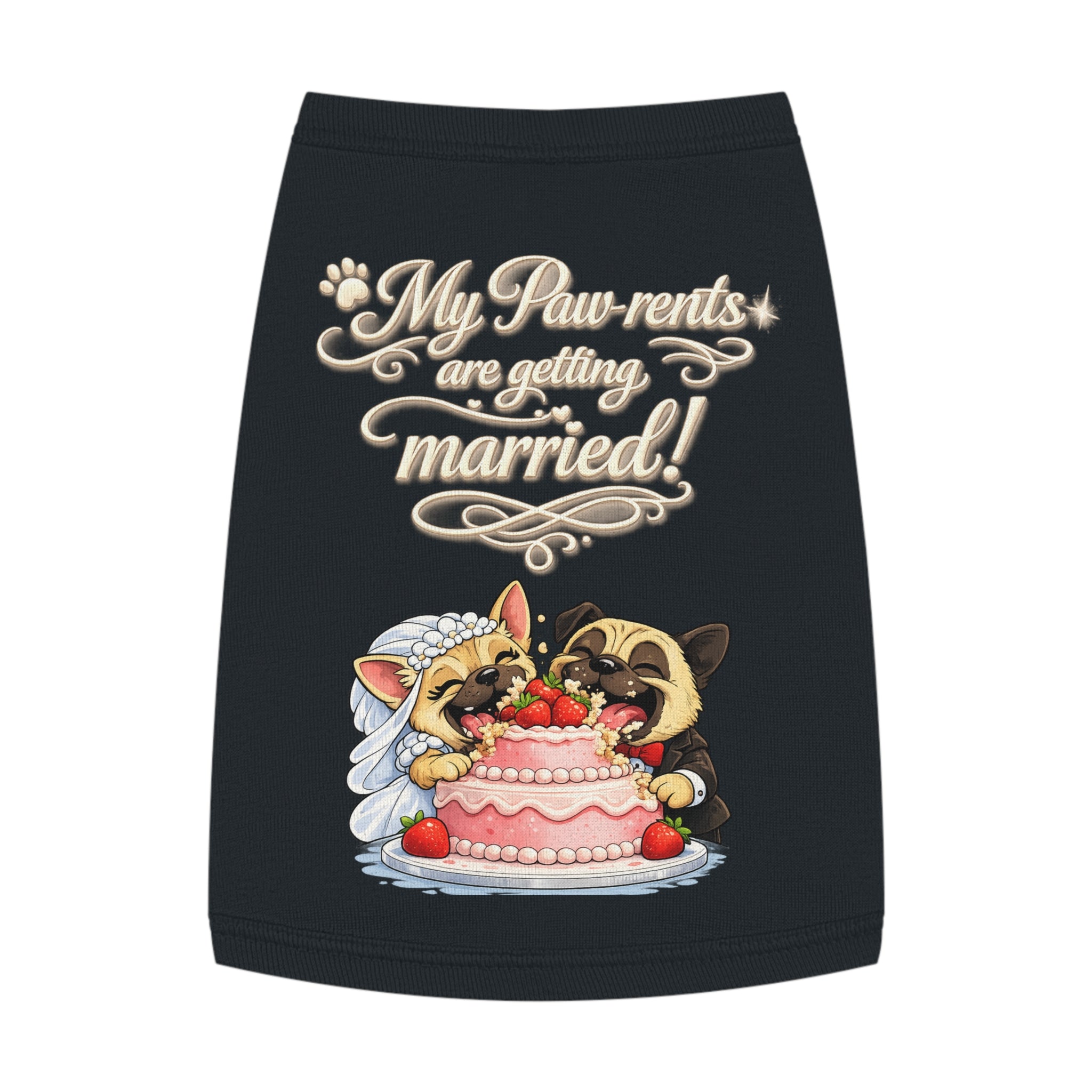 Engagement Gift for Dog Lovers -- My Pawrents Are Getting Married Dog Shirt Wedding Gift (Pug)