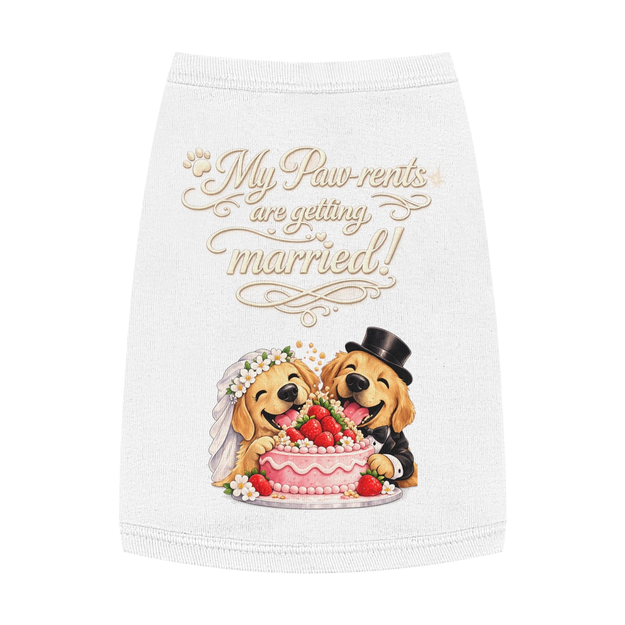Engagement Gift for Dog Lovers -- My Pawrents Are Getting Married Dog Shirt Wedding Gift (Lab/Golden Retriever)