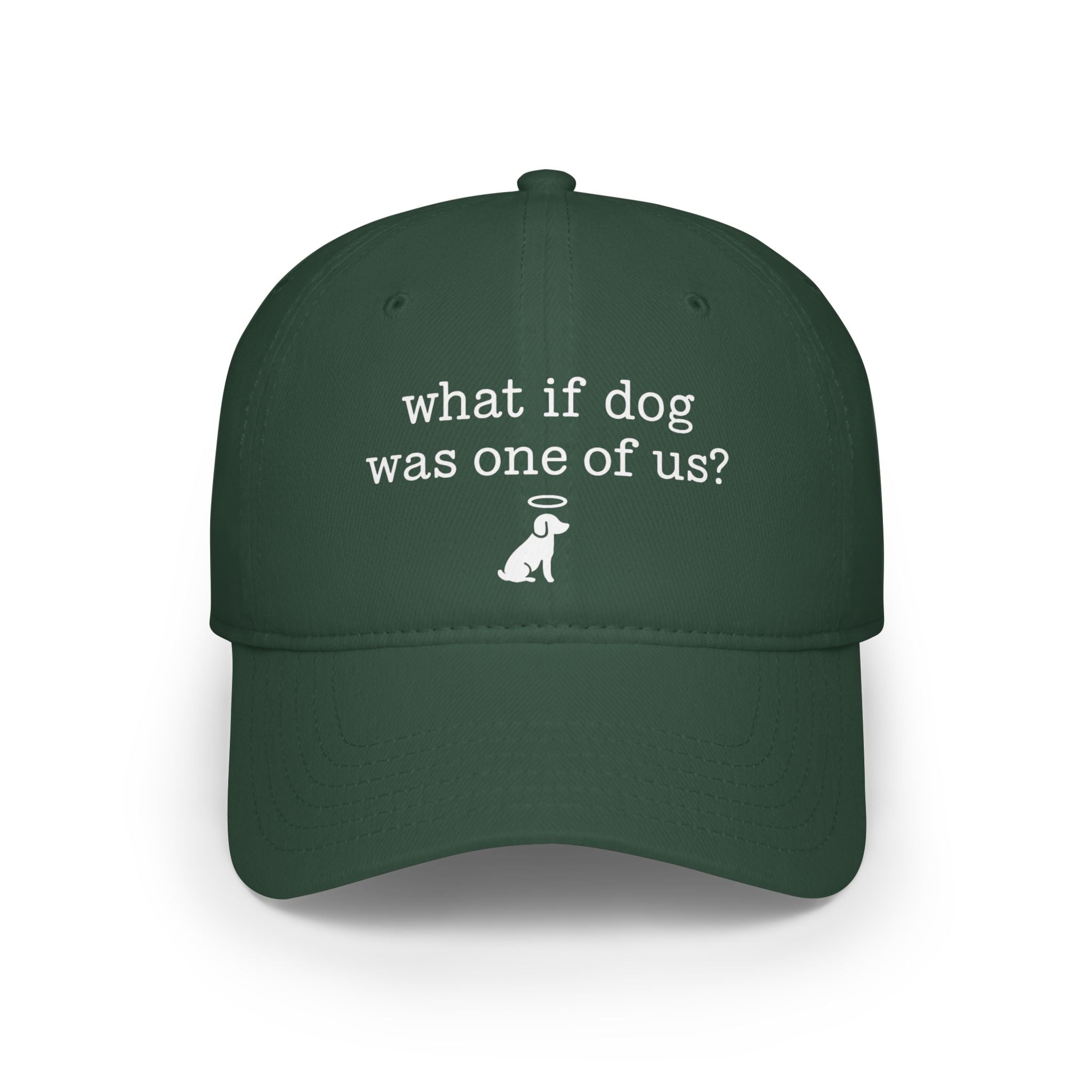 What If Dog Was One Of Us Low Profile Baseball Cap