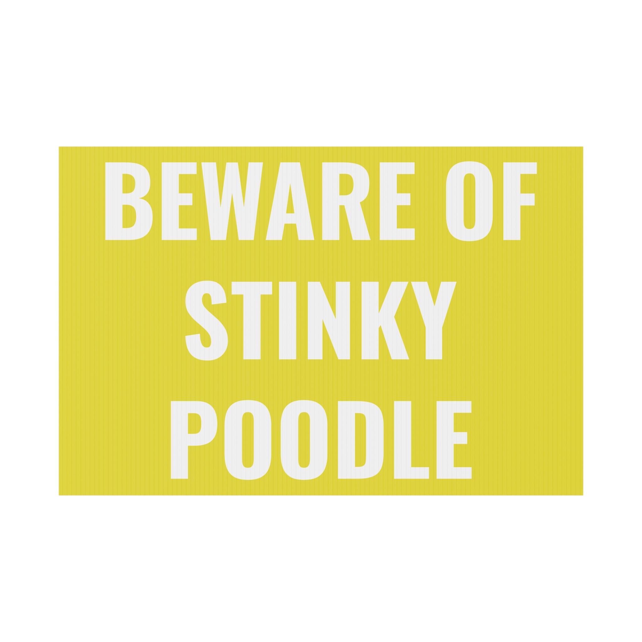 Copy of Copy of Copy of Beware of Anxious Chihuahua Yard Sign - Funny Dog Warning Plastic Lawn Sign