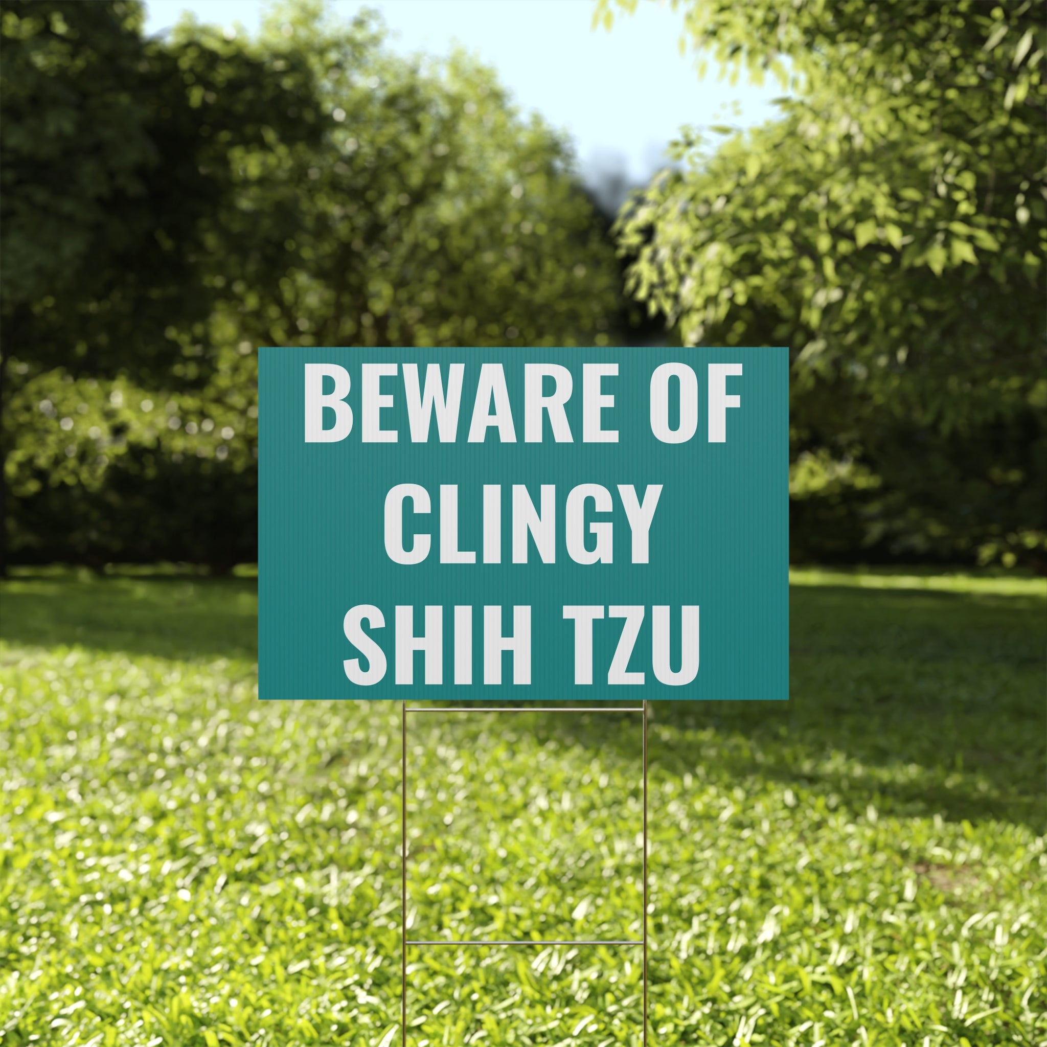 Copy of Copy of Beware of Anxious Chihuahua Yard Sign - Funny Dog Warning Plastic Lawn Sign