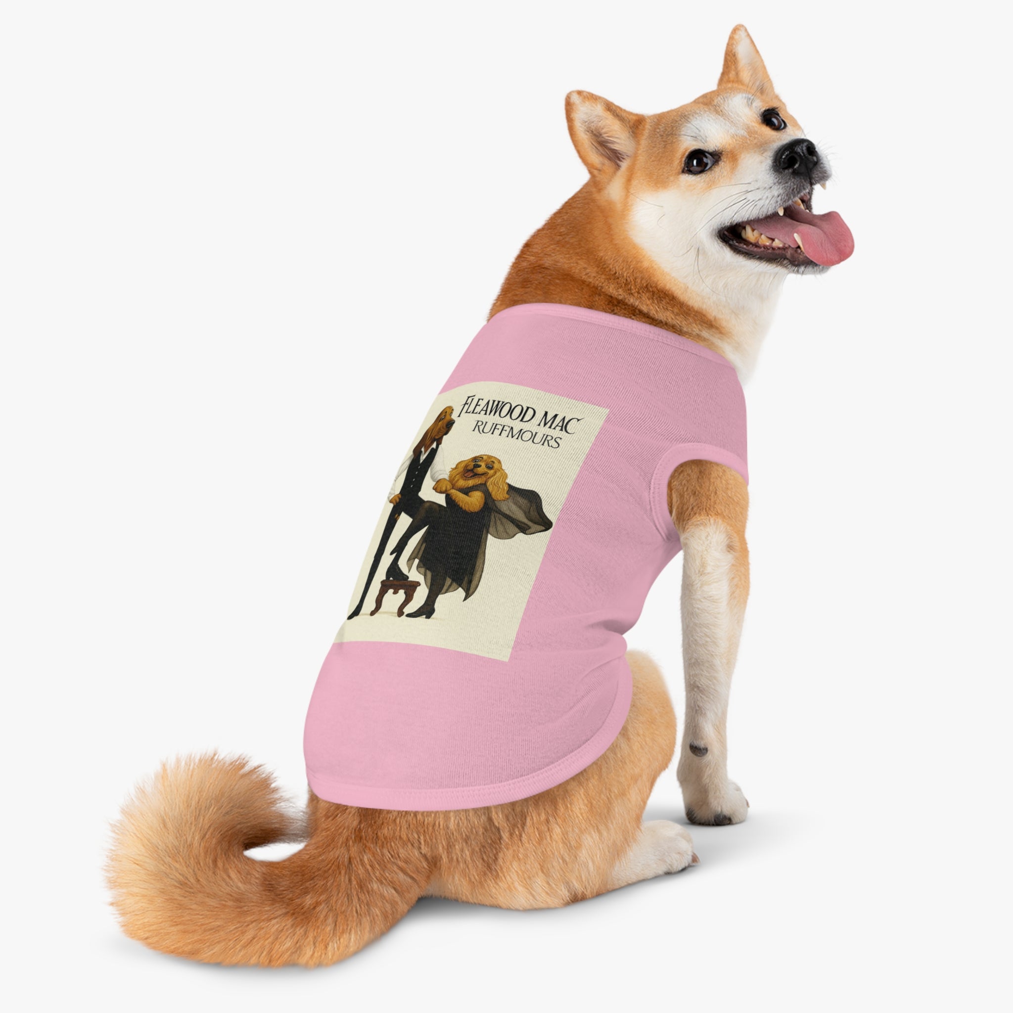 Fleetwoof Mac Ruffmours Pet Tank Top -- Funny Fleetwood Mac Parody Shirt for Dog Lovers