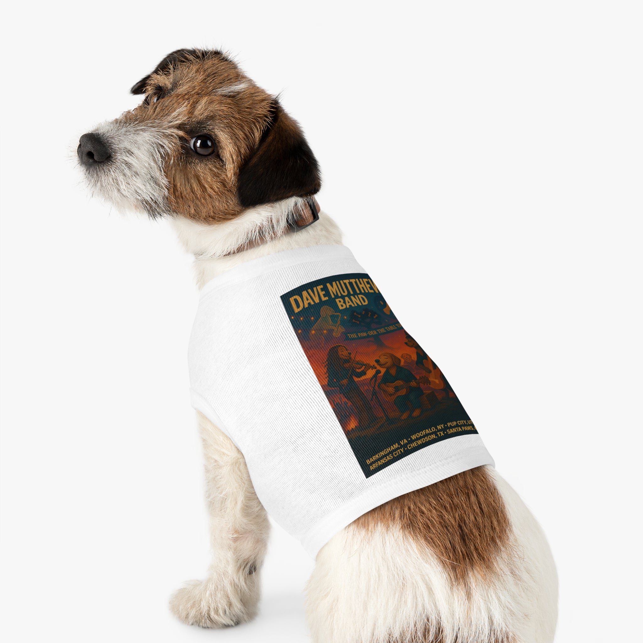 Dave Mutthews Band Pet Tank Top-- Funny Parody Shirt for Dog Lovers
