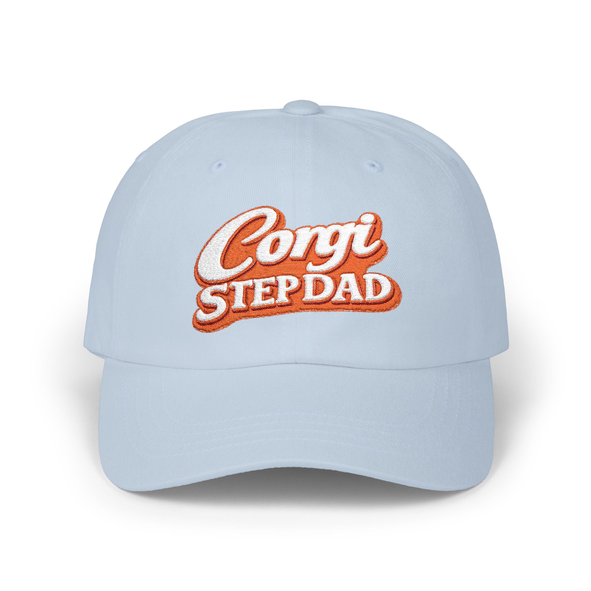 Corgi Stepdad Dad Cap — Embroidered Baseball Hat for Dog Lovers