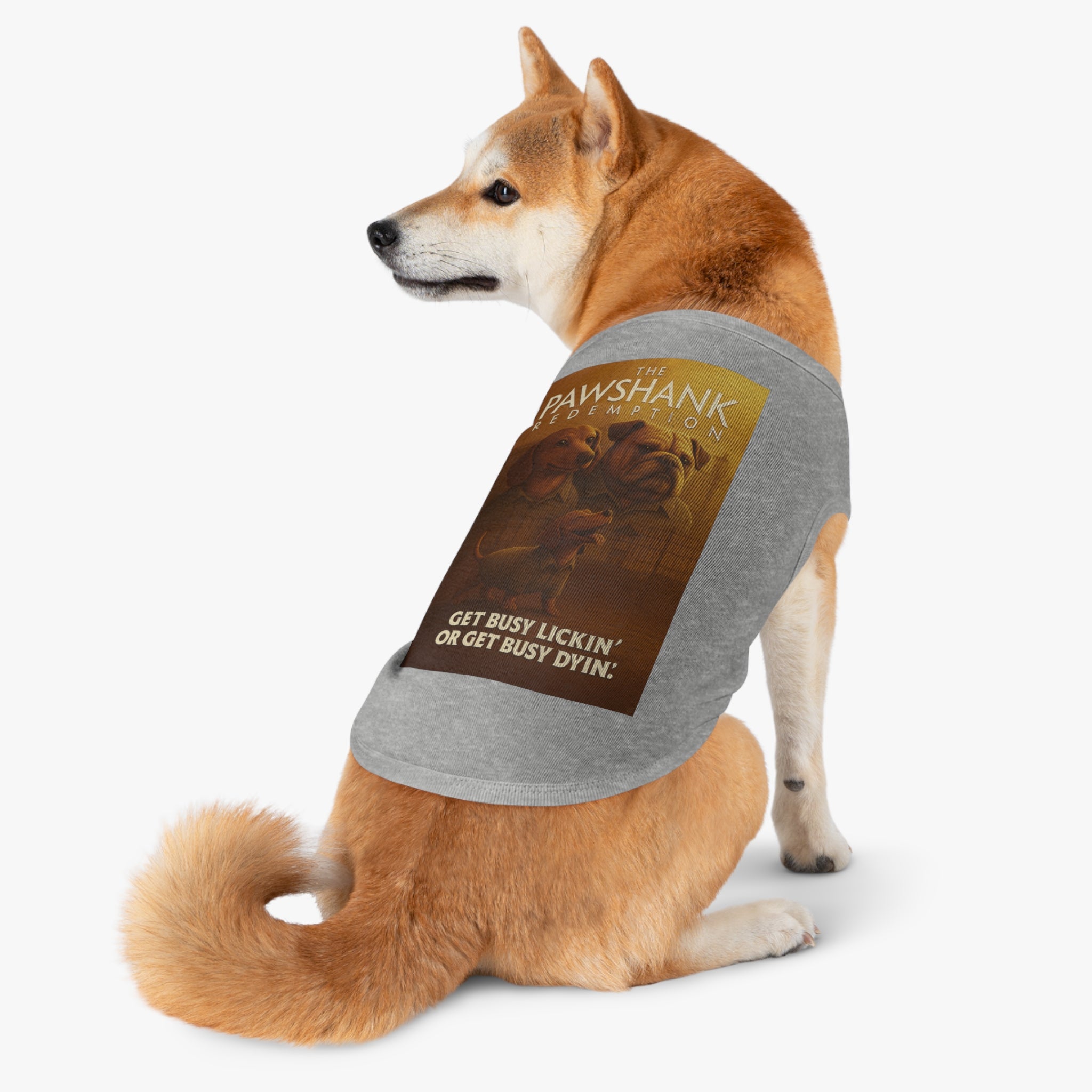 The Pawshank Redemption Pet Tank Top-- Funny Parody Shirt for Dog Lovers