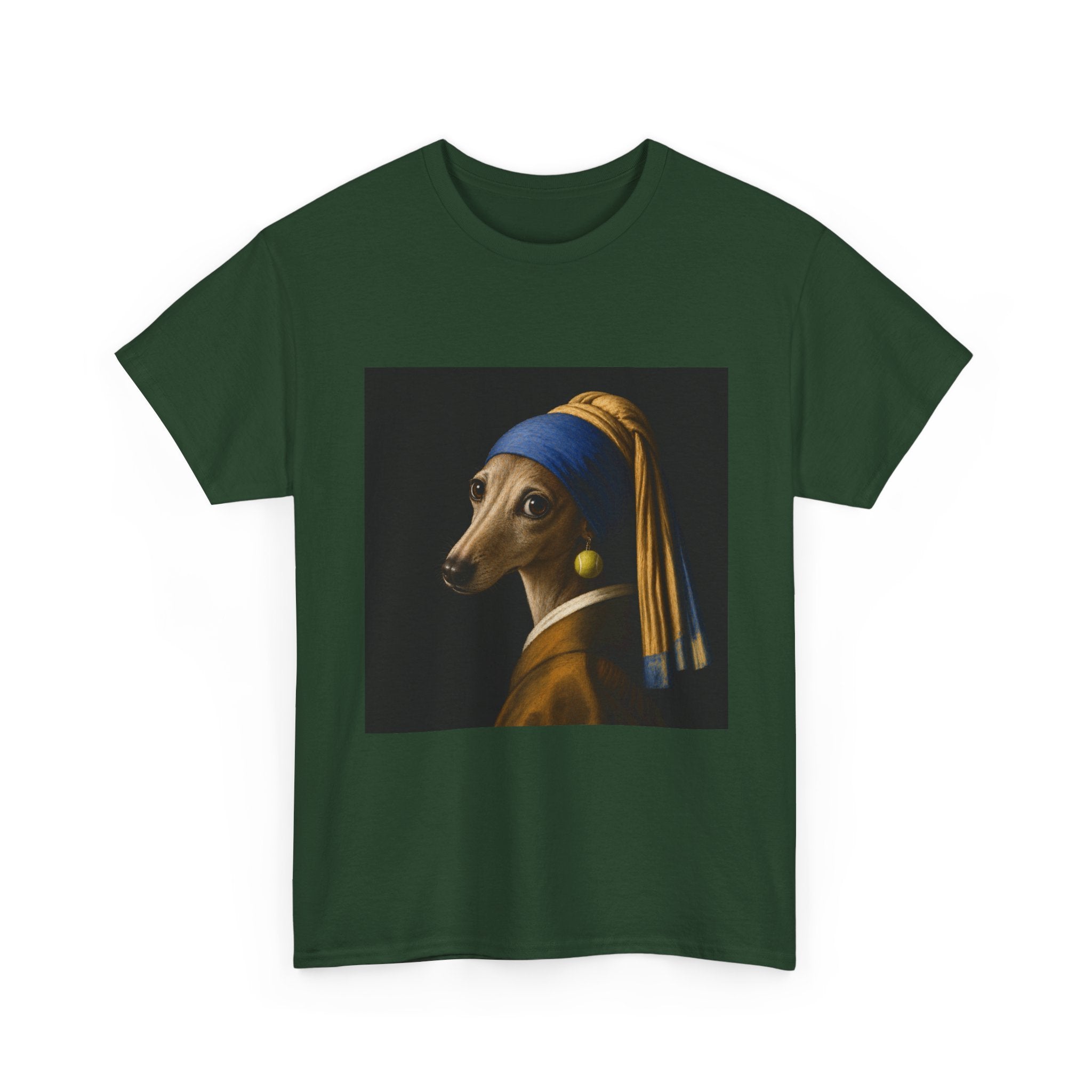 The Girl With the Fuzzy Earring -- Funny Shirt for Dog and Art Lovers