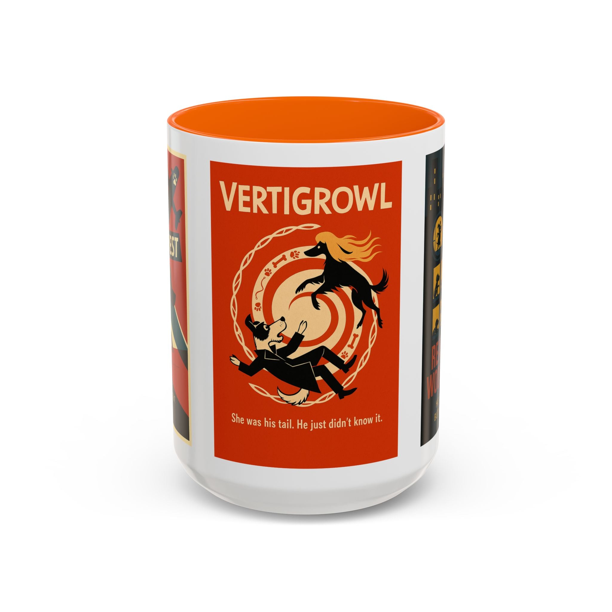 Alfred Hitchock Dog Parody Mug – Funny Gift for Classic Movie Lovers