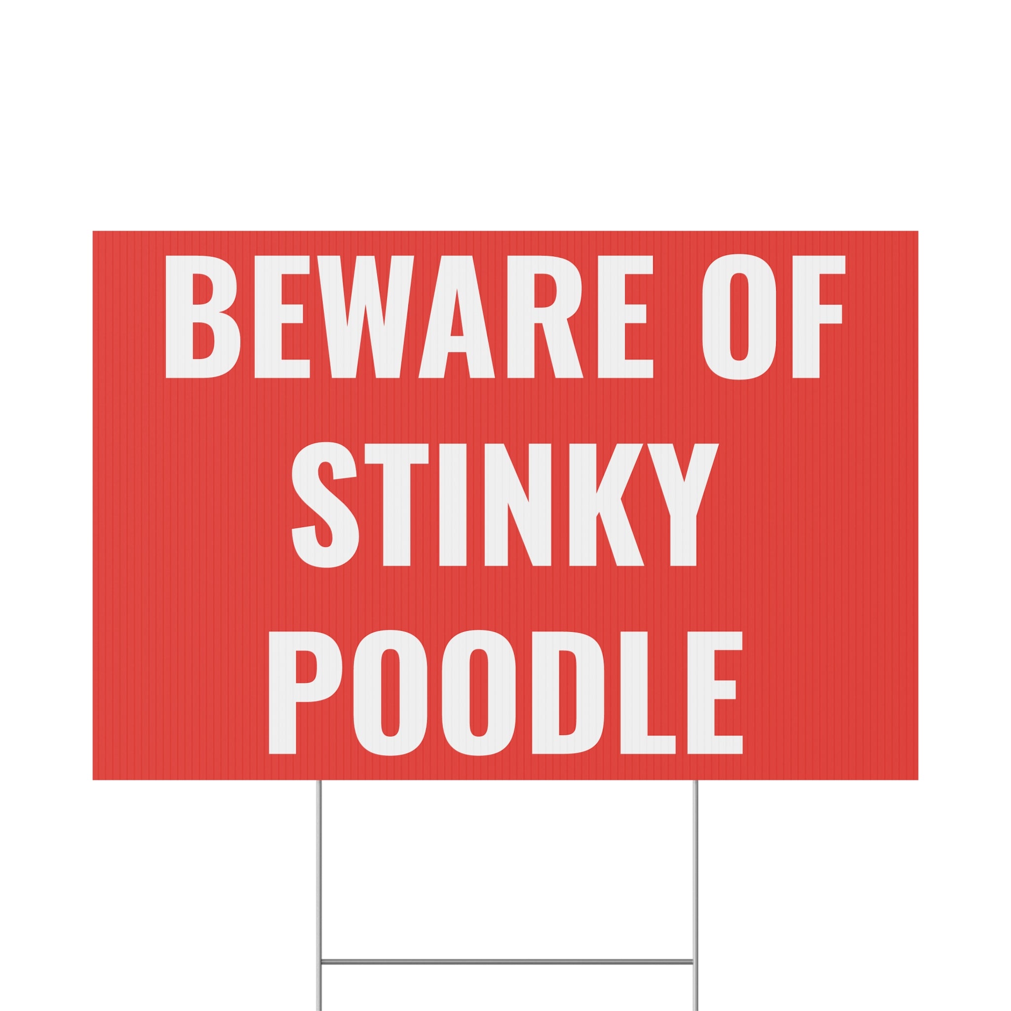 Copy of Copy of Copy of Copy of Beware of Anxious Chihuahua Yard Sign - Funny Dog Warning Plastic Lawn Sign