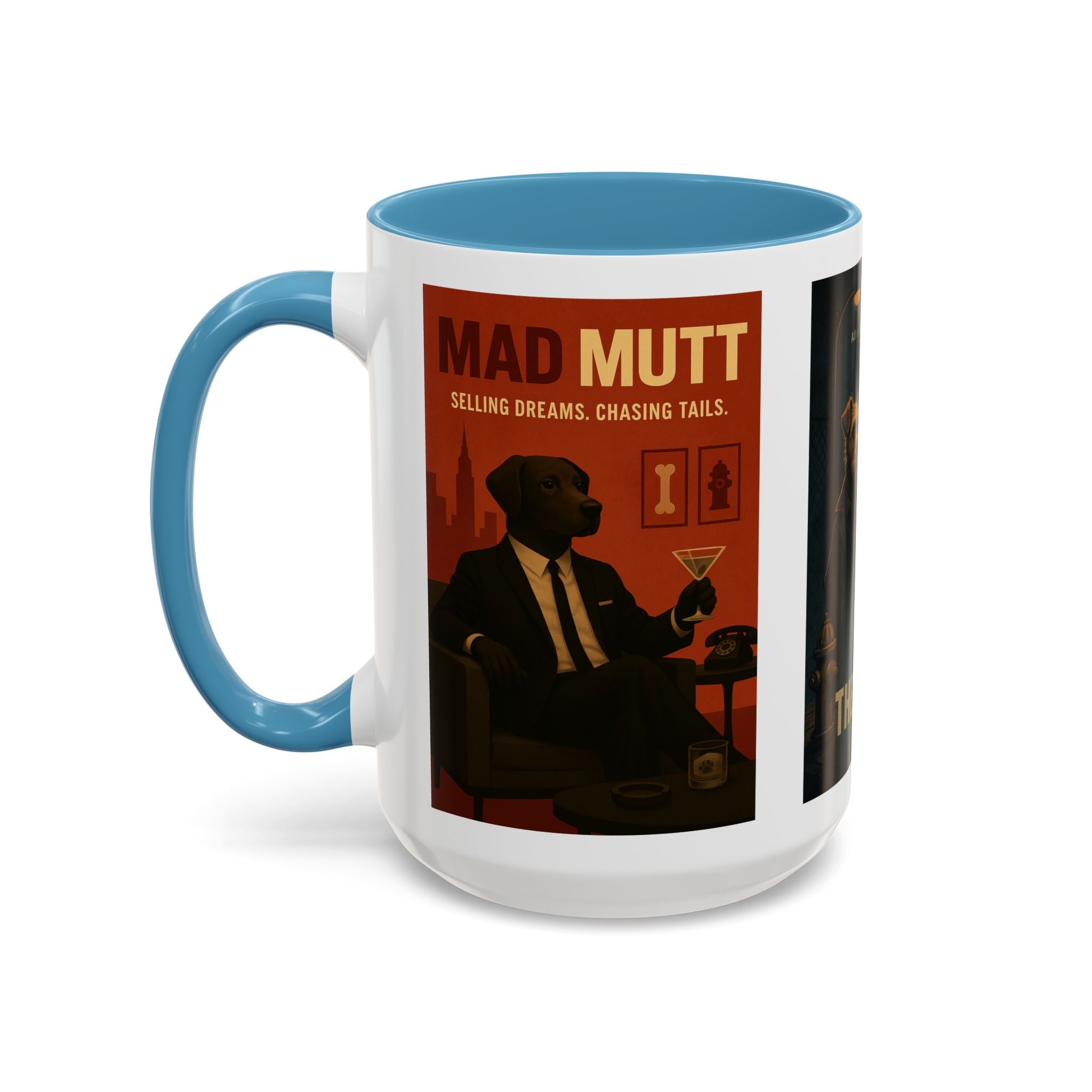Golden TV Classics Dog Parody Coffee Mug – Mad Men, The Wire & Game of Thrones