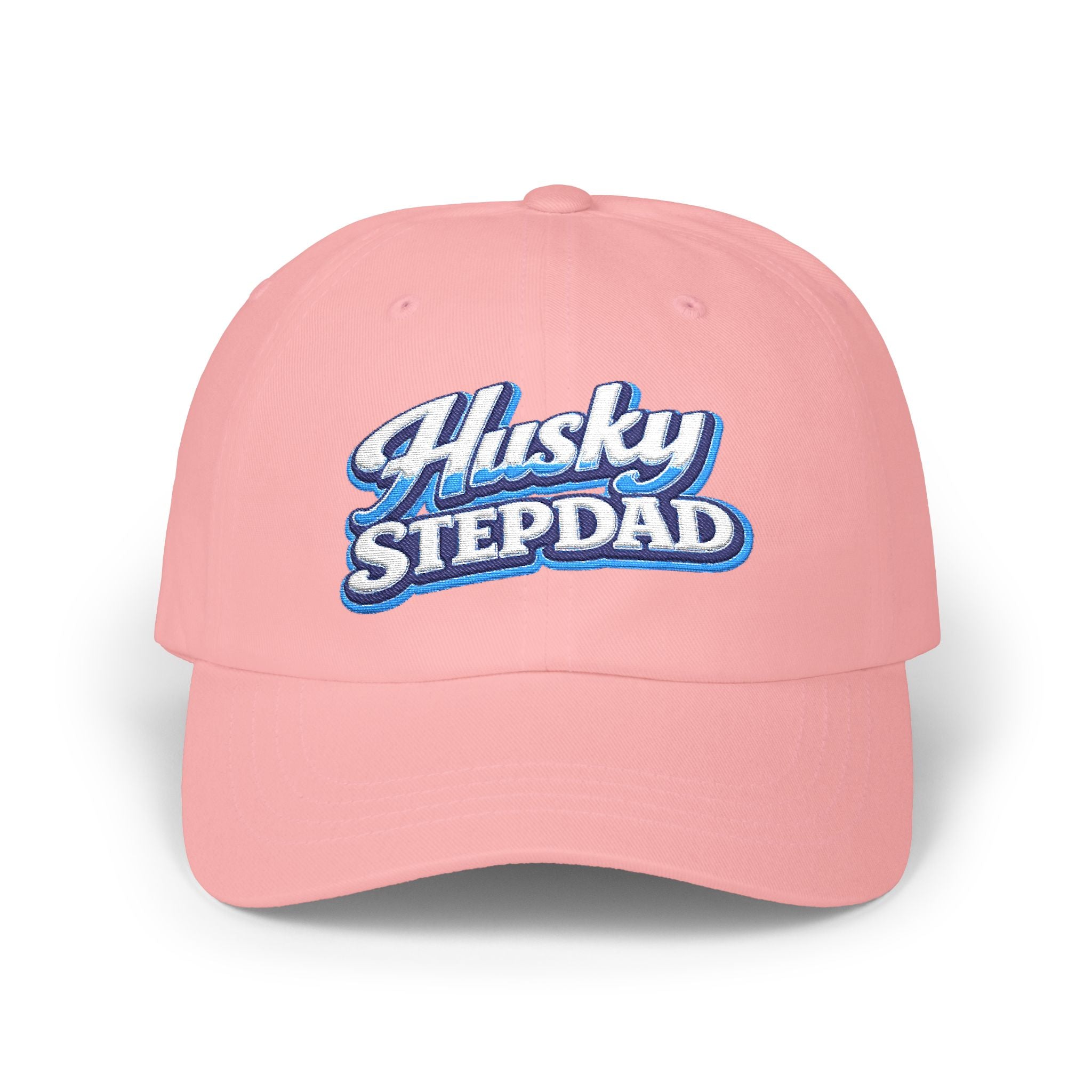 Husky Stepdad Dad Cap — Embroidered Baseball Hat for Dog Lovers