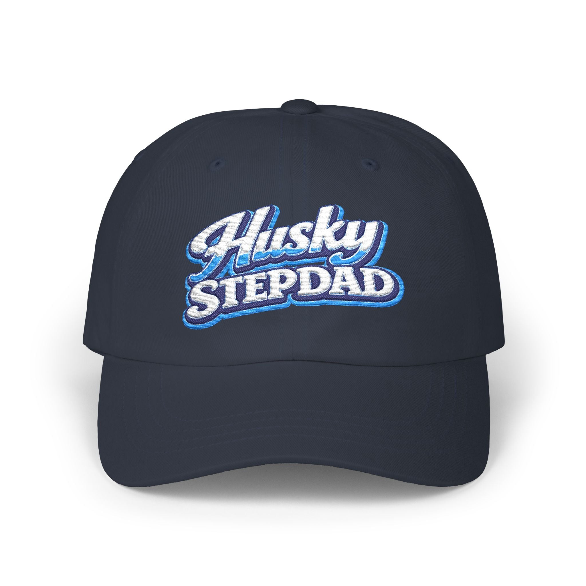 Husky Stepdad Dad Cap — Embroidered Baseball Hat for Dog Lovers