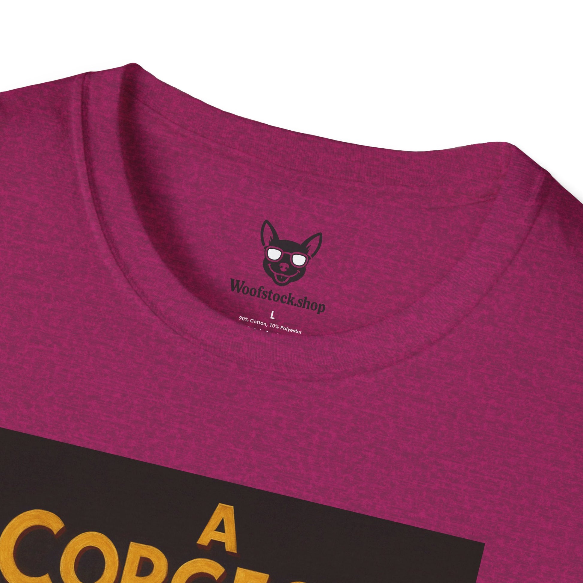 A Chorus Line Broadway Poster Dog Parody Unisex Softstyle T-Shirt -- Funny Tee for Broadway and Dog Lovers