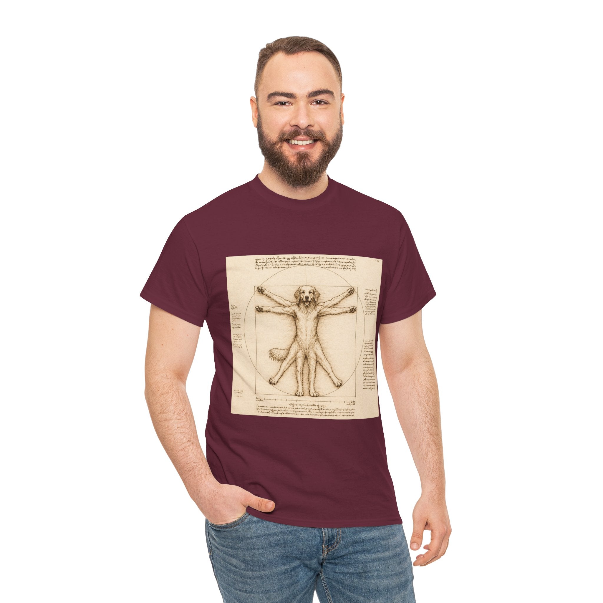 The Furtruvian Man -- Funny Shirt for Dog and Art Lovers
