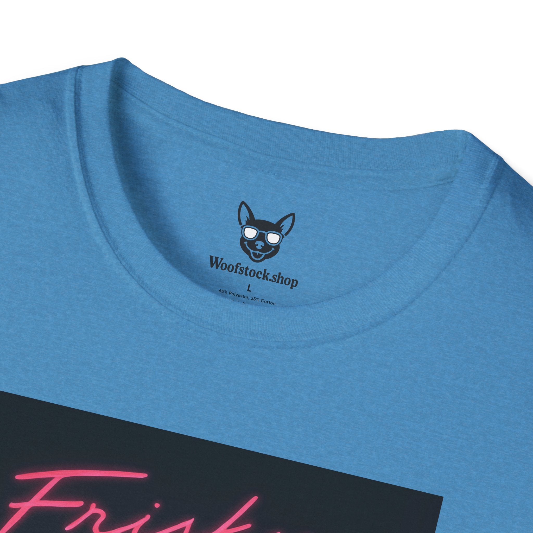 Risky Business Movie Poster Dog Parody Unisex Softstyle T-Shirt -- Funny Dog Movie Tee for Film and Dog Lovers