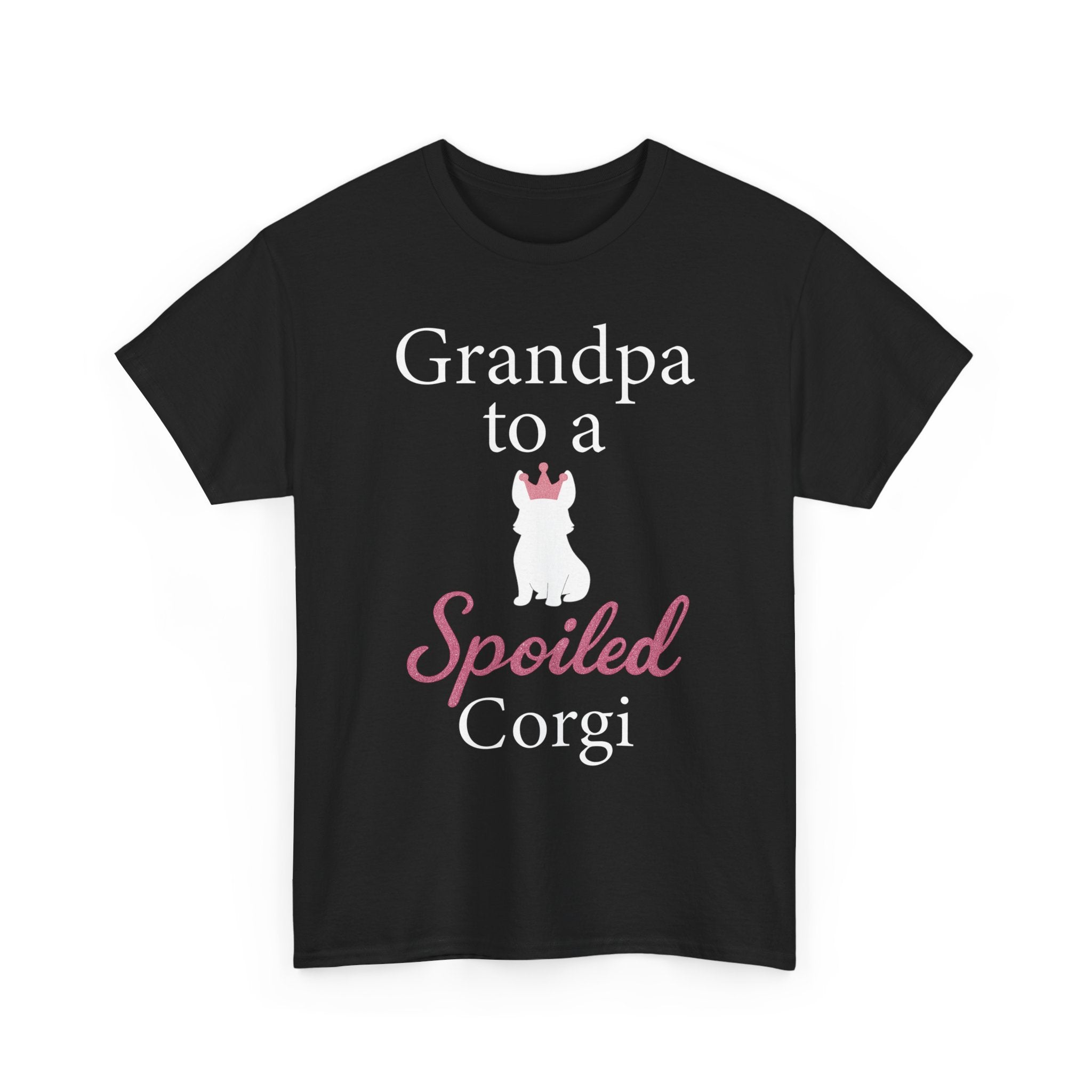 Grandpa to a Spoiled Corgi T-Shirt — Funny Shirt for Dog Lovers