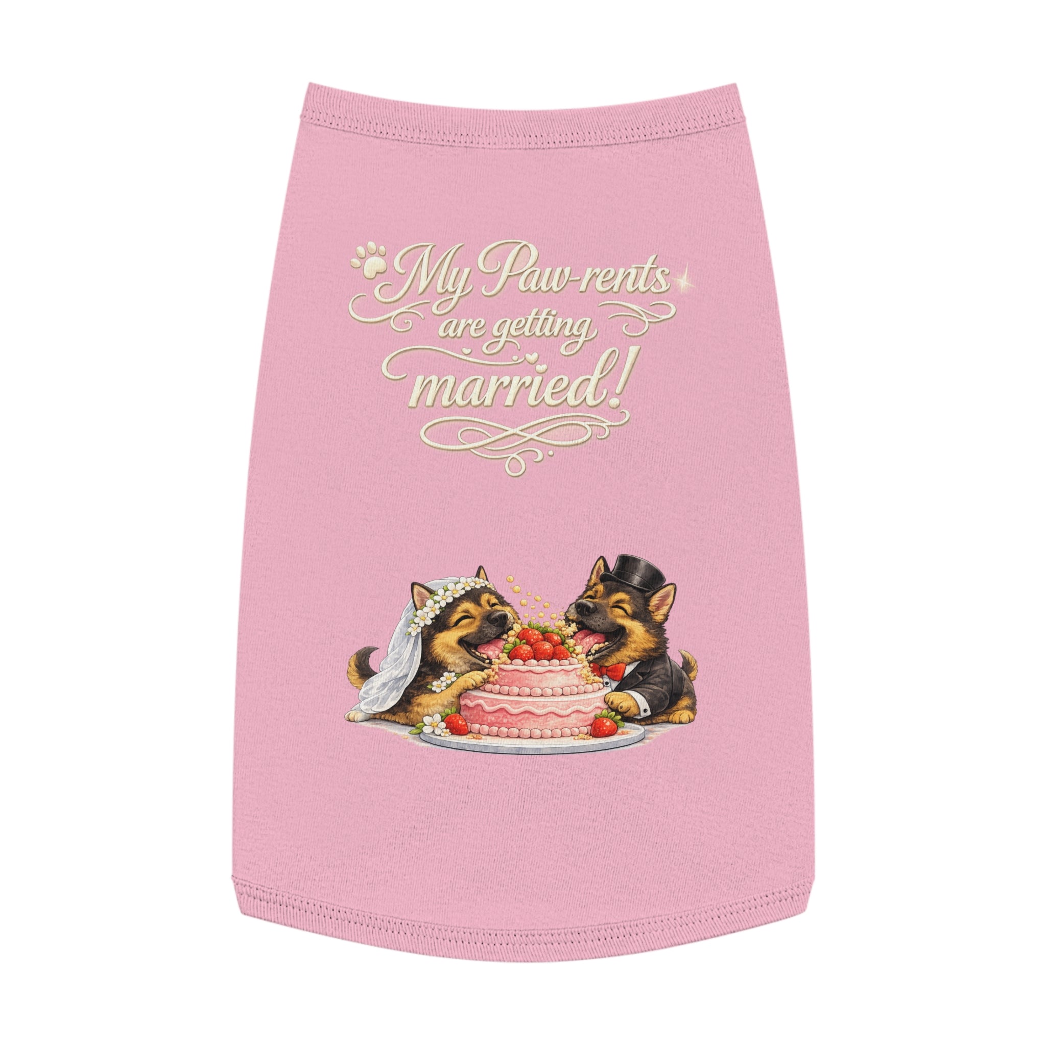 Engagement Gift for Dog Lovers -- My Pawrents Are Getting Married Dog Shirt Wedding Gift (German Shepherd)