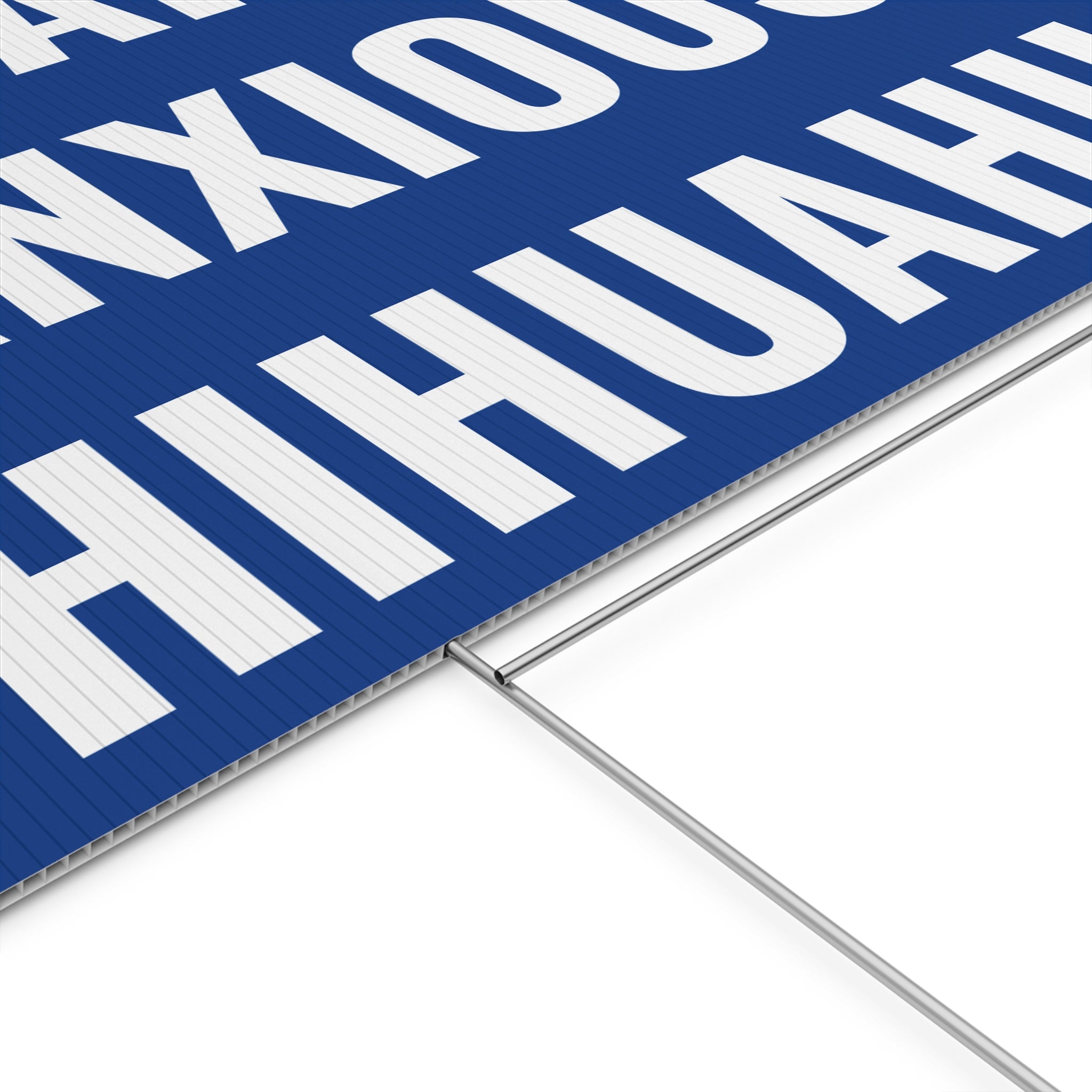 Beware of Anxious Chihuahua Yard Sign - Funny Dog Warning Plastic Lawn Sign