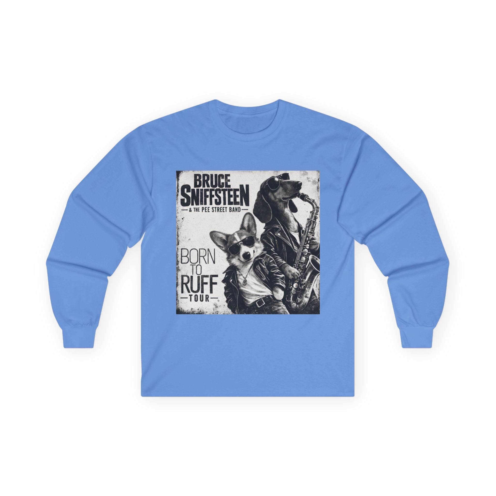 Bruce Sniffsteen & the Pee Street Band Longsleeve Shirt -- Funny Bruce Springsteen 2026 Tour Shirt Parody